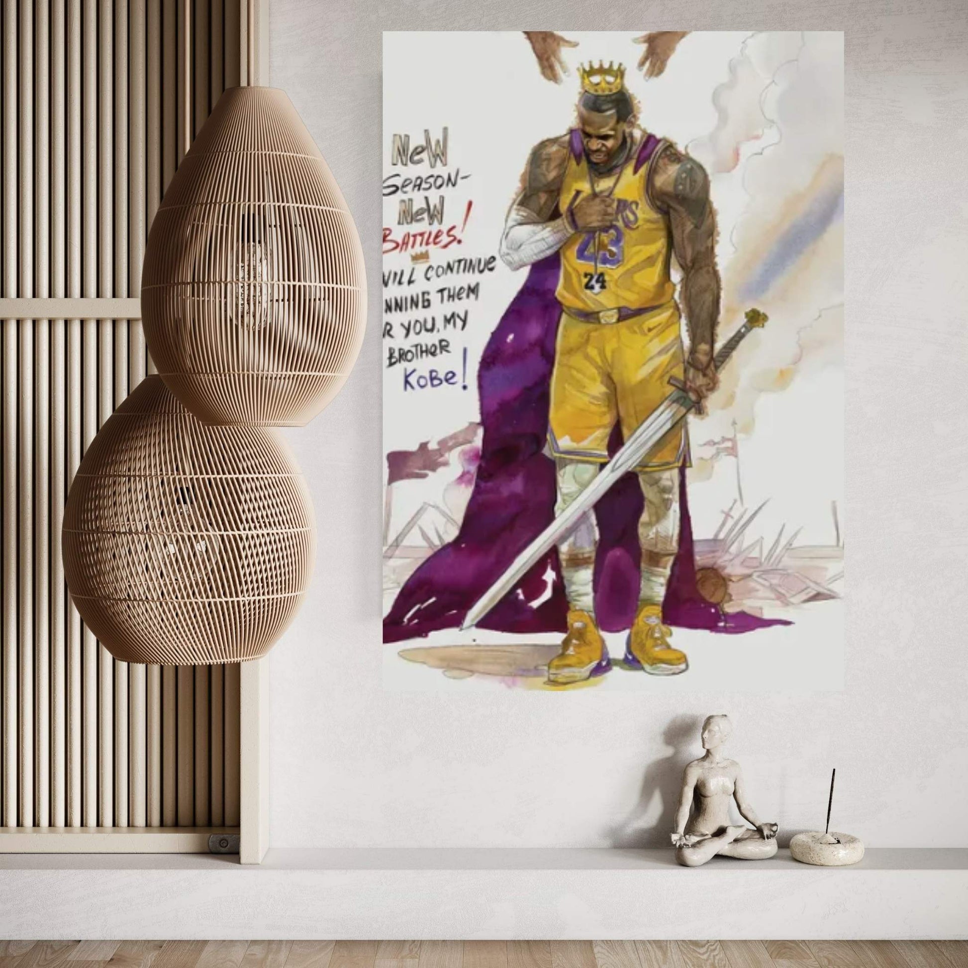 For You My Brother Kobe Canvas Wall Art - Y Canvas