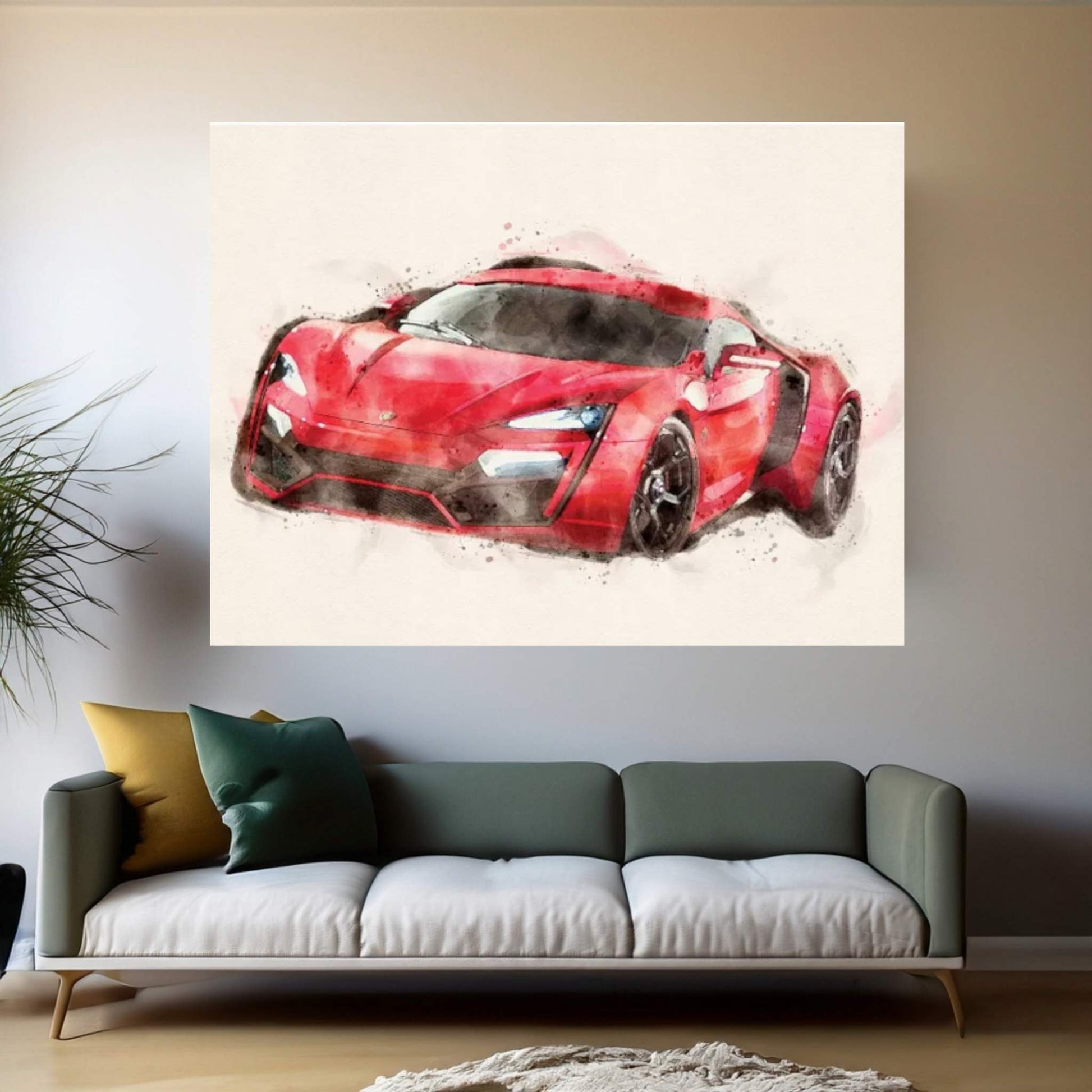 Lykan HyperSport Canvas Wall Art - Y Canvas