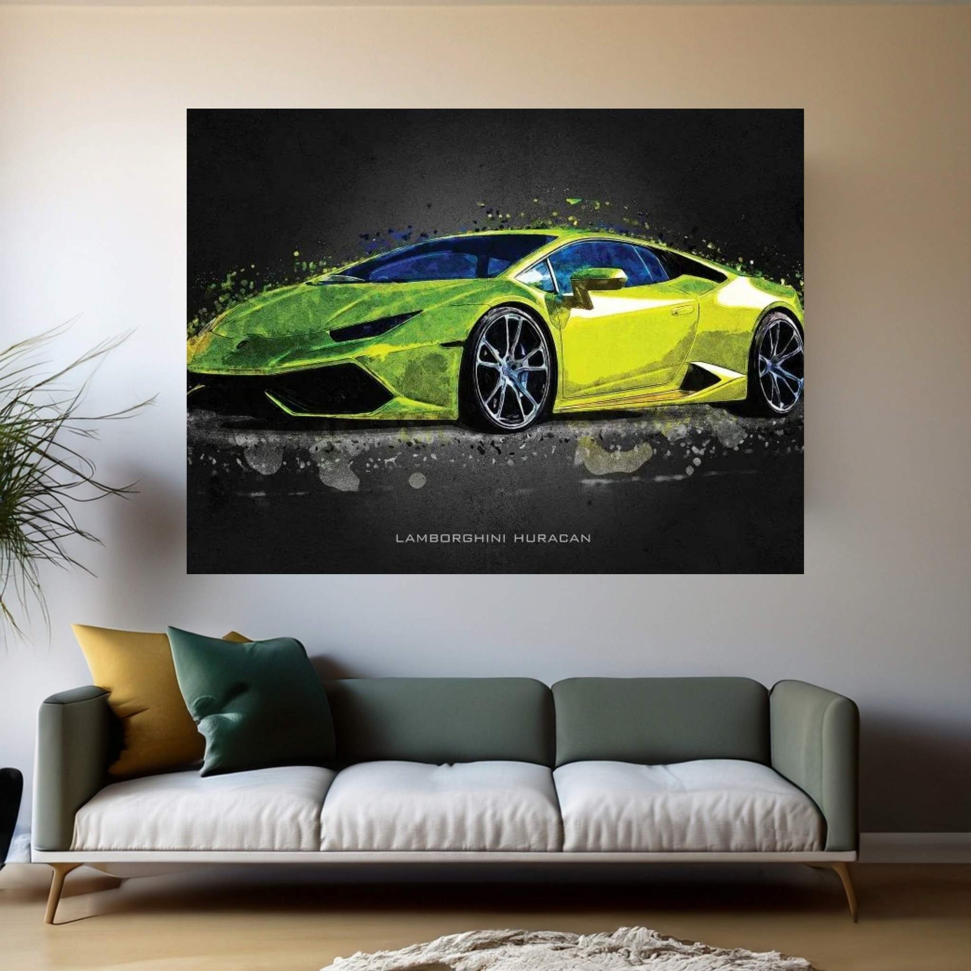 Lamborghini Huracan Canvas Wall Art - Y Canvas