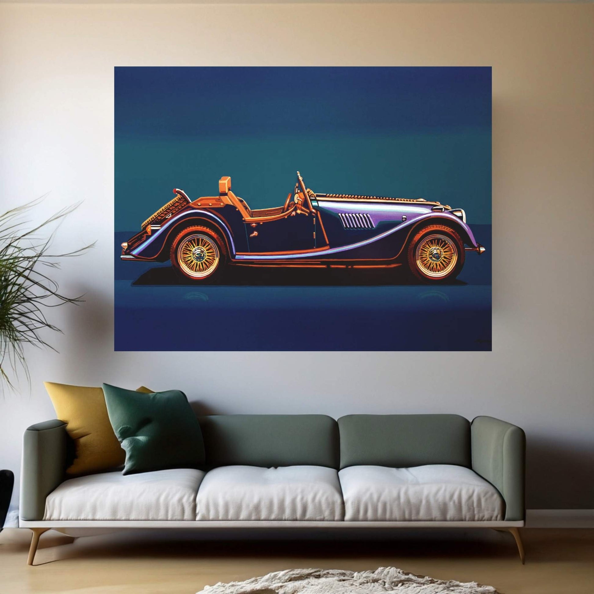 Morgan Roadster 2004 Canvas Wall Art - Y Canvas