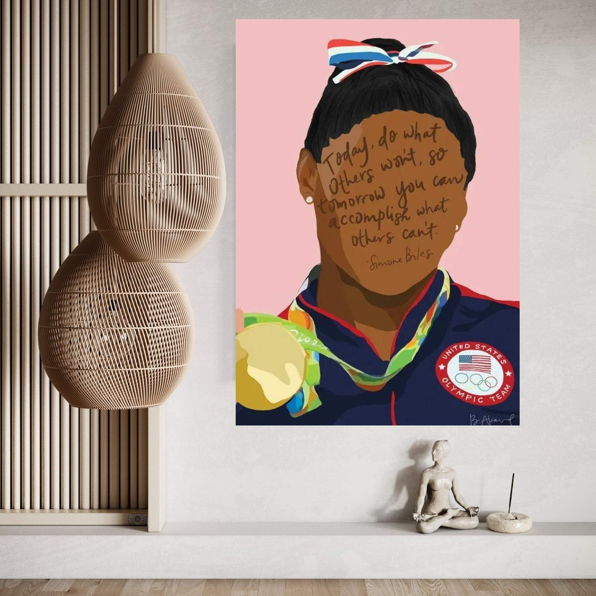 Simone Biles Canvas Wall Art - Y Canvas