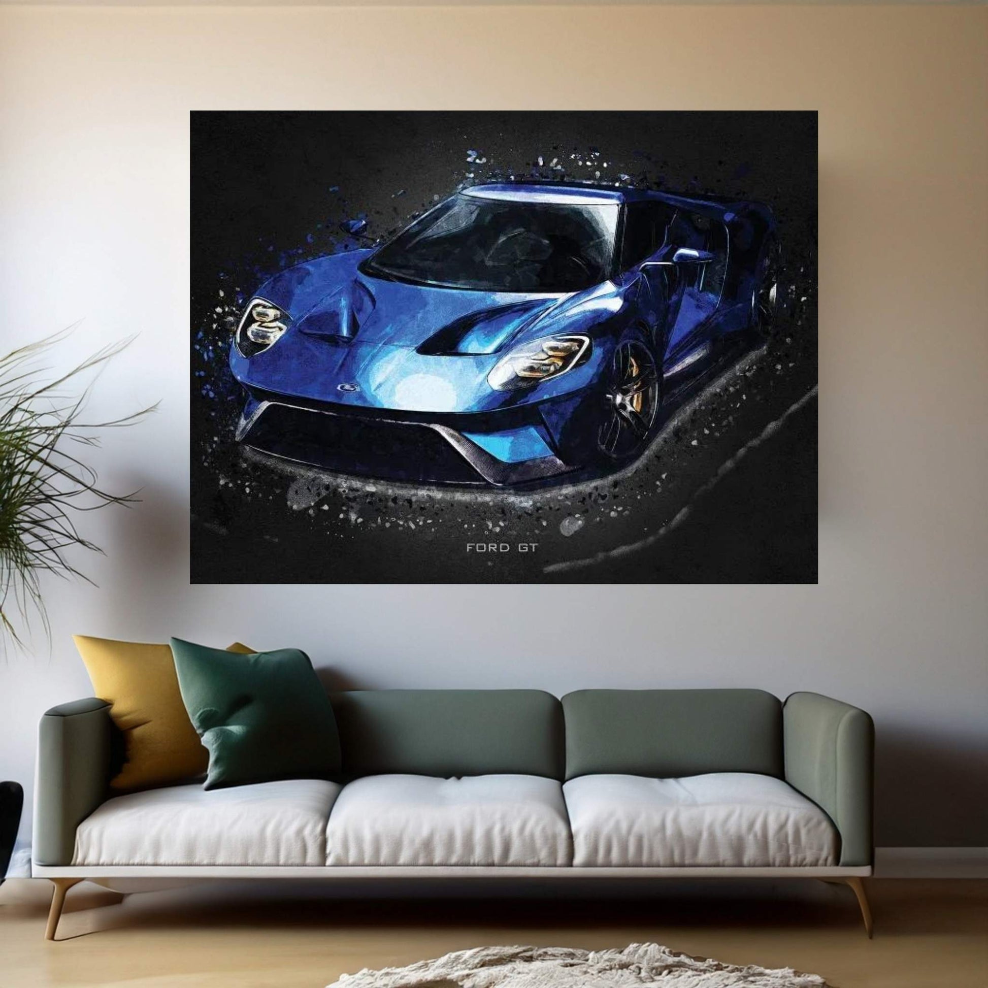 Aston Martin DBC Canvas Wall Art - Y Canvas