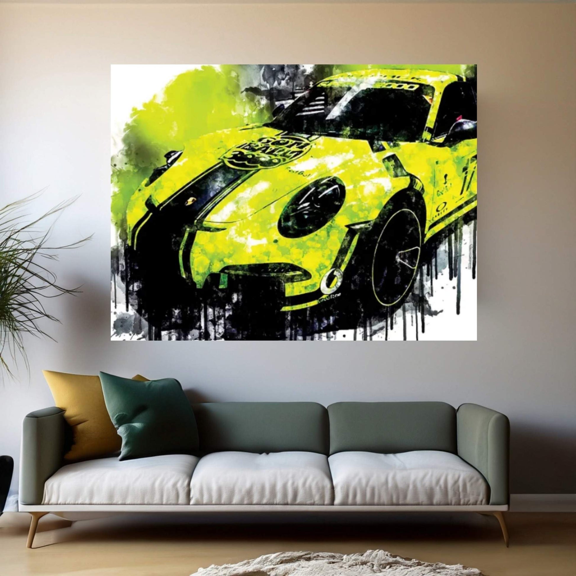 Car 2017 Black Box Porsche 911 GT3 RS Canvas Wall Art - Y Canvas