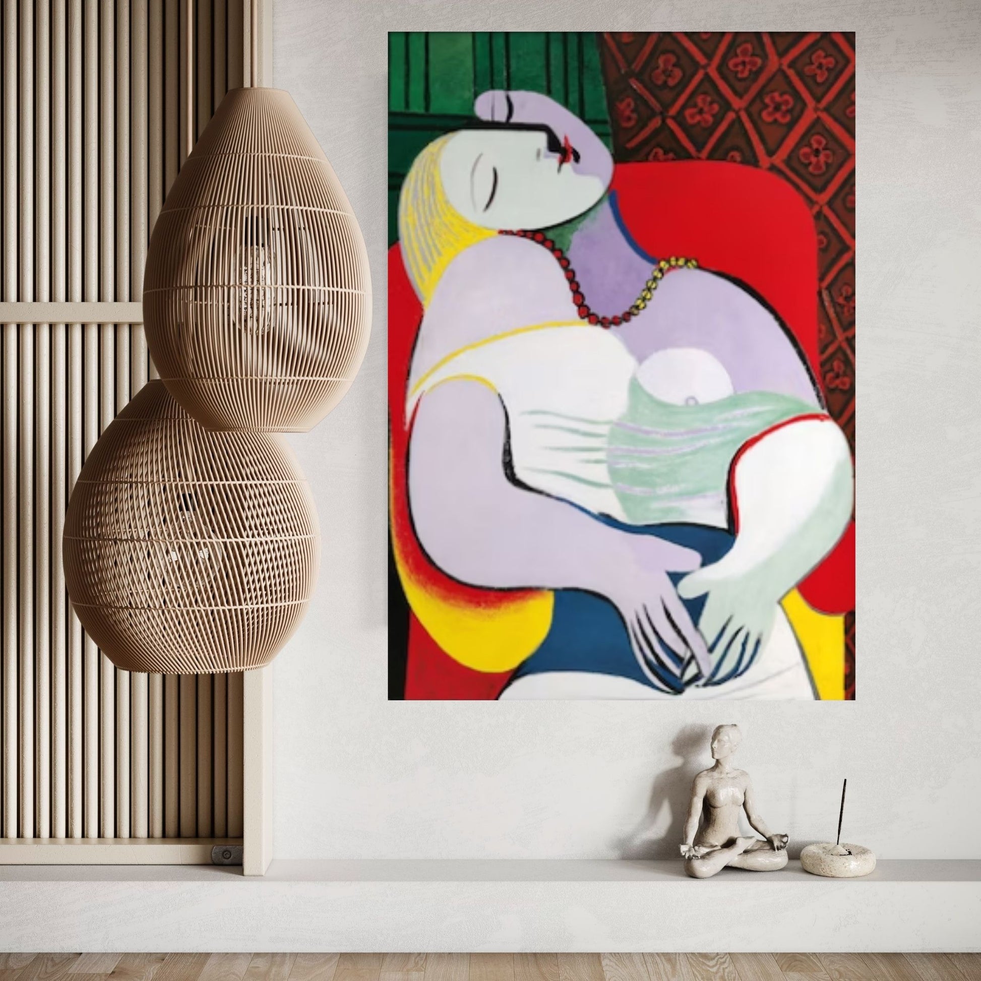 Le Reve by Pablo Picasso, Woman Asleep in an armchair (The Dream), 1932, Pablo Picasso Art Wall Art - Y Canvas