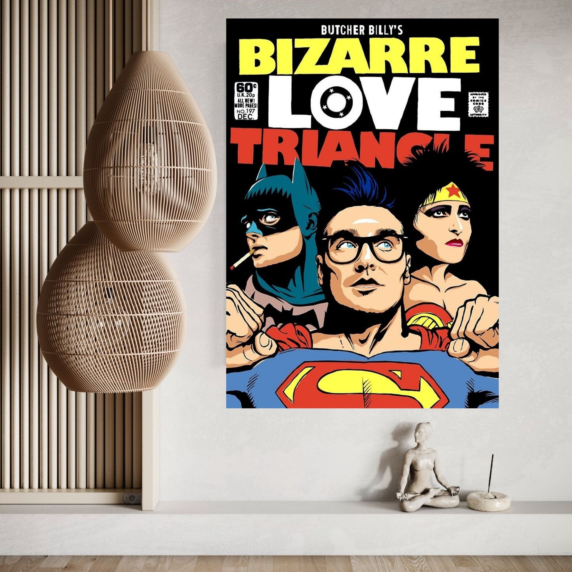 Bizarre Love Triangle - The Post-Punk Edition Canvas Wall Art - Y Canvas
