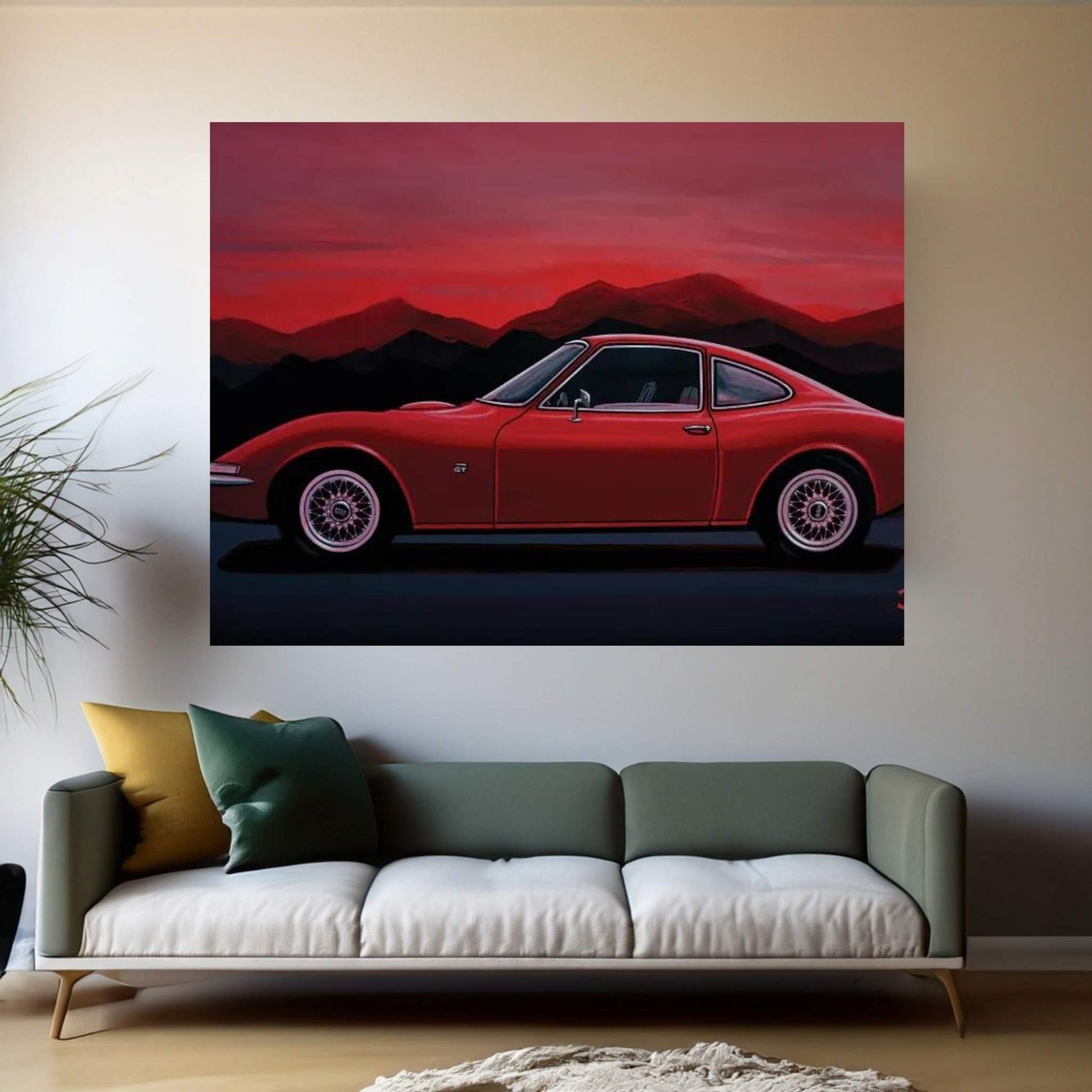 Opel GT 1969 Canvas Wall Art - Y Canvas