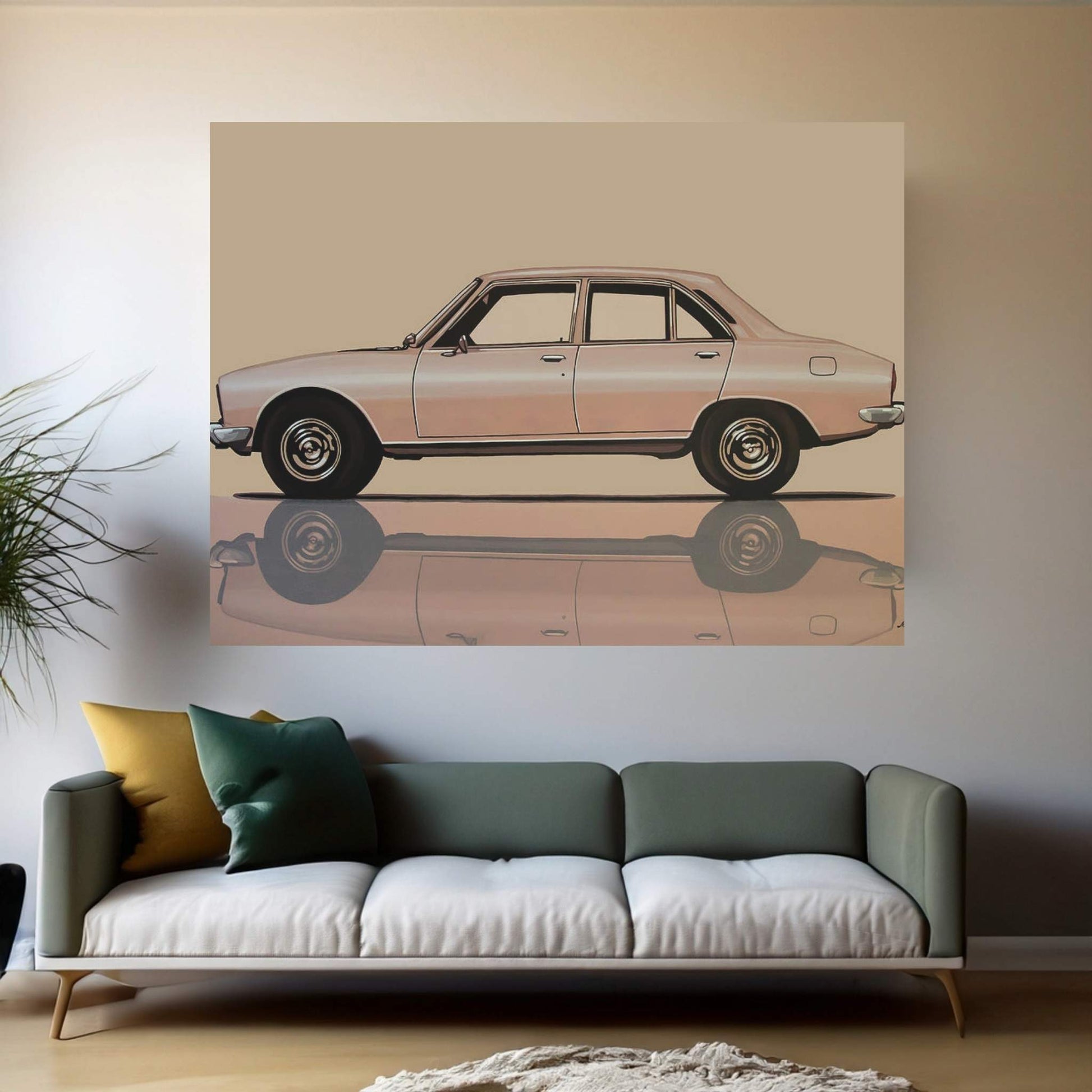 Peugeot 504 1968 Canvas Wall Art - Y Canvas