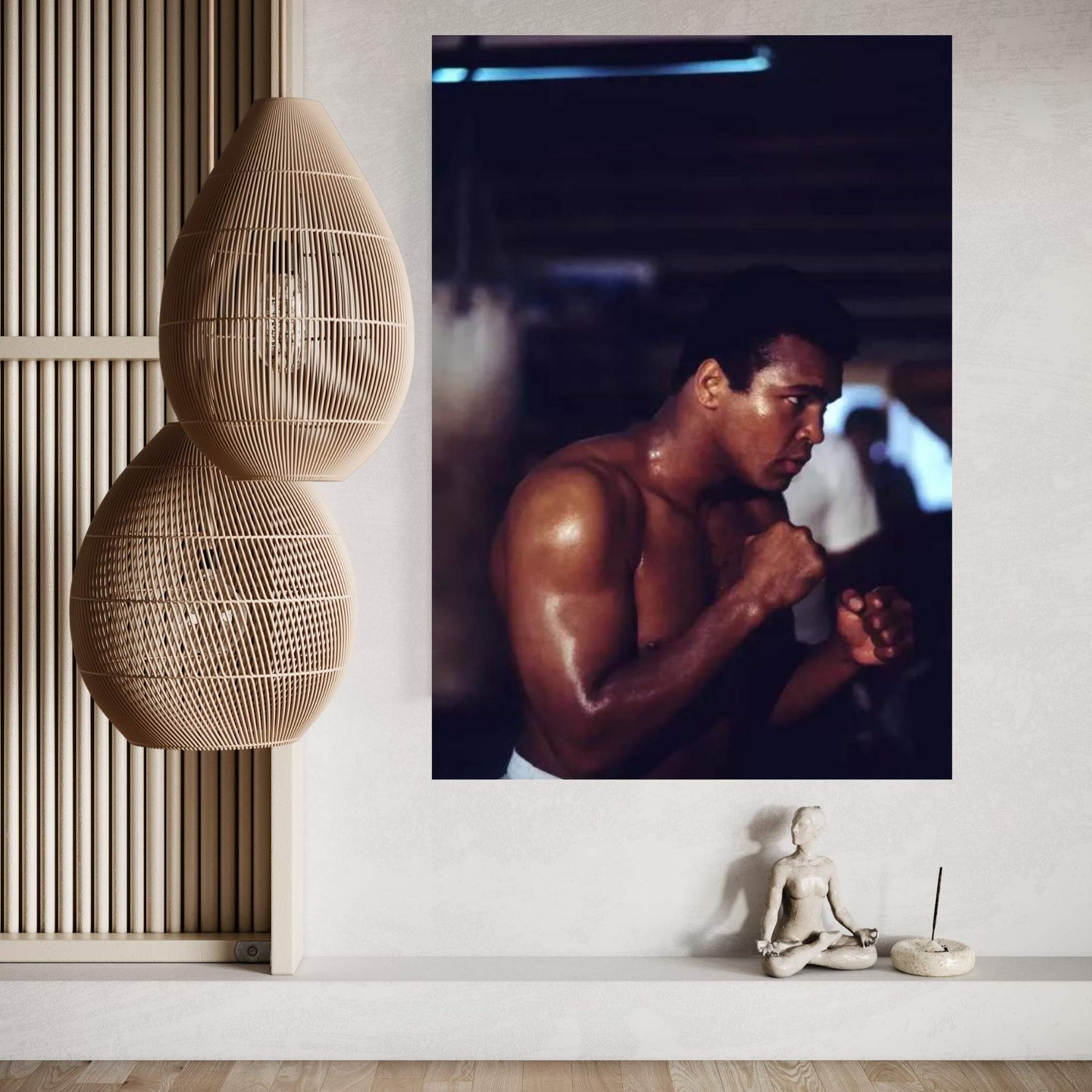 Shadow Boxing Session Canvas Wall Art - Y Canvas