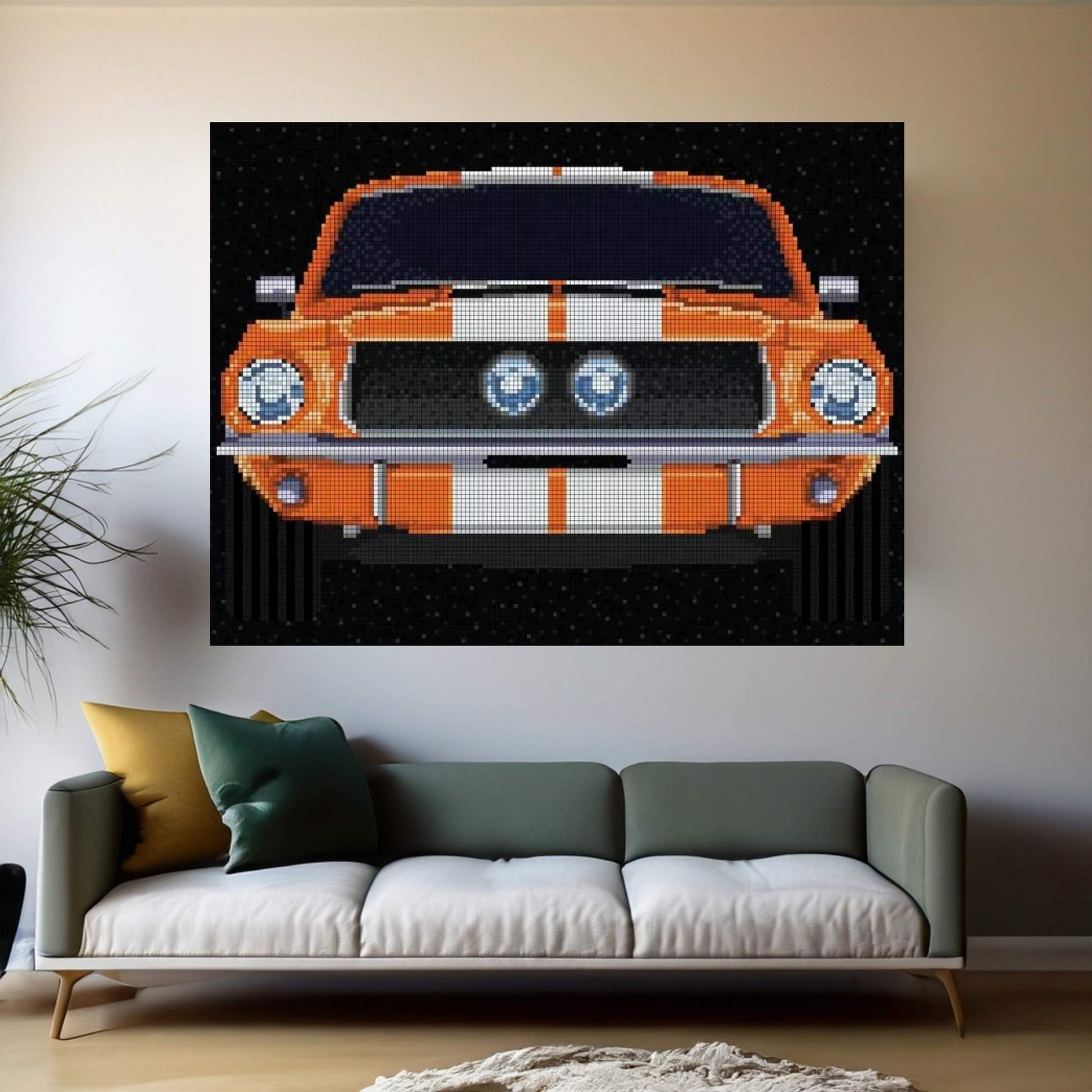 '67 Mustang Canvas Wall Art - Y Canvas