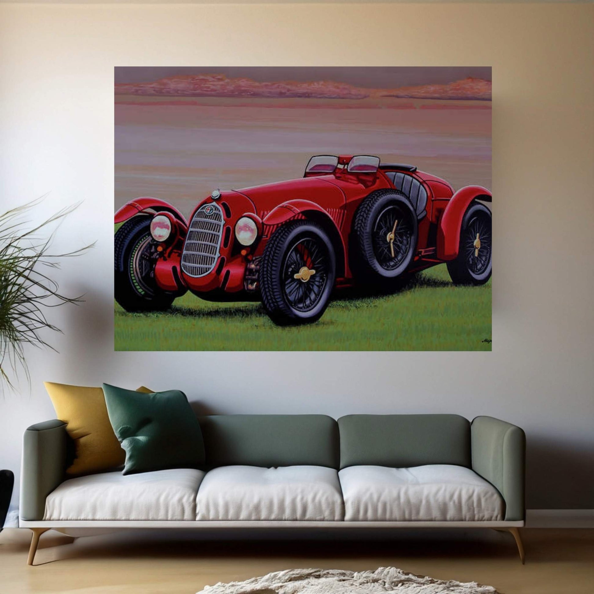 Alfa 8C 2900 Canvas Wall Art - Y Canvas