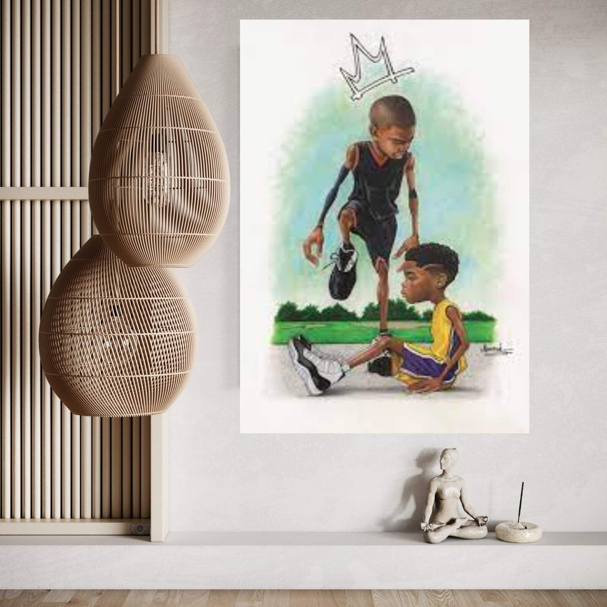Iverson Kid Canvas Wall Art - Y Canvas