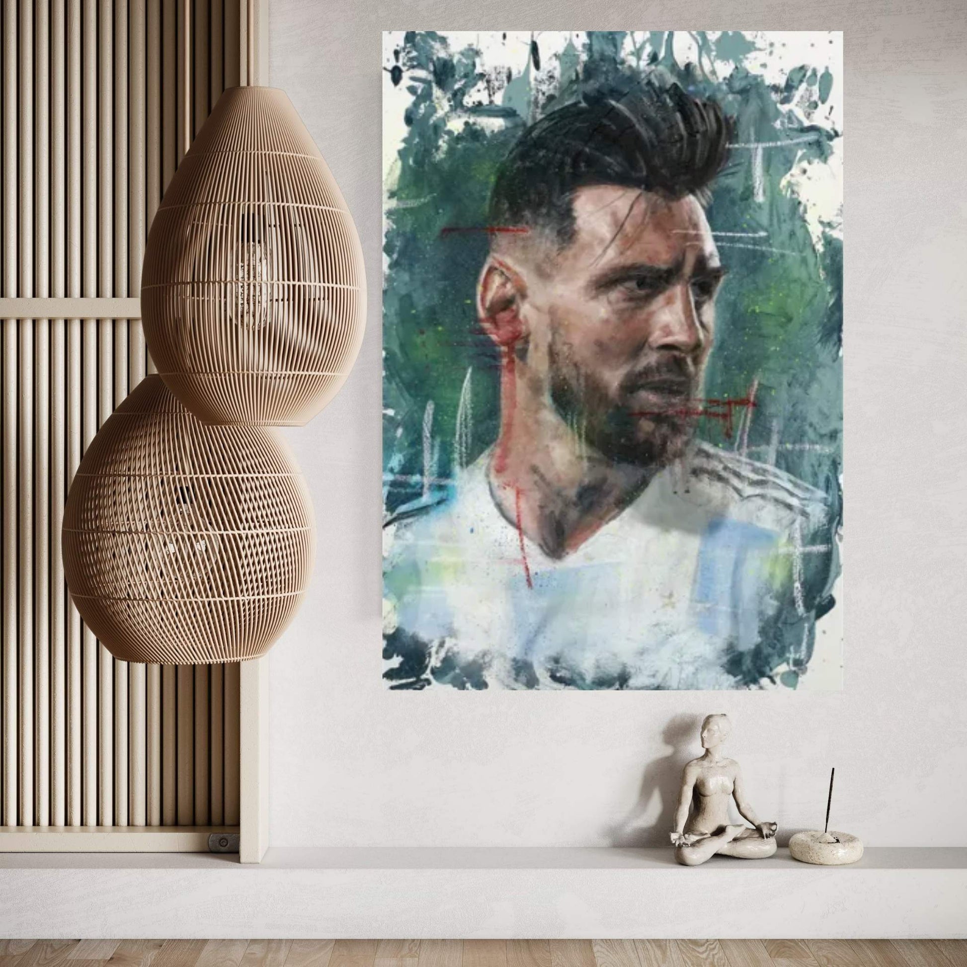 Lionel Messi Canvas Wall Art - Y Canvas