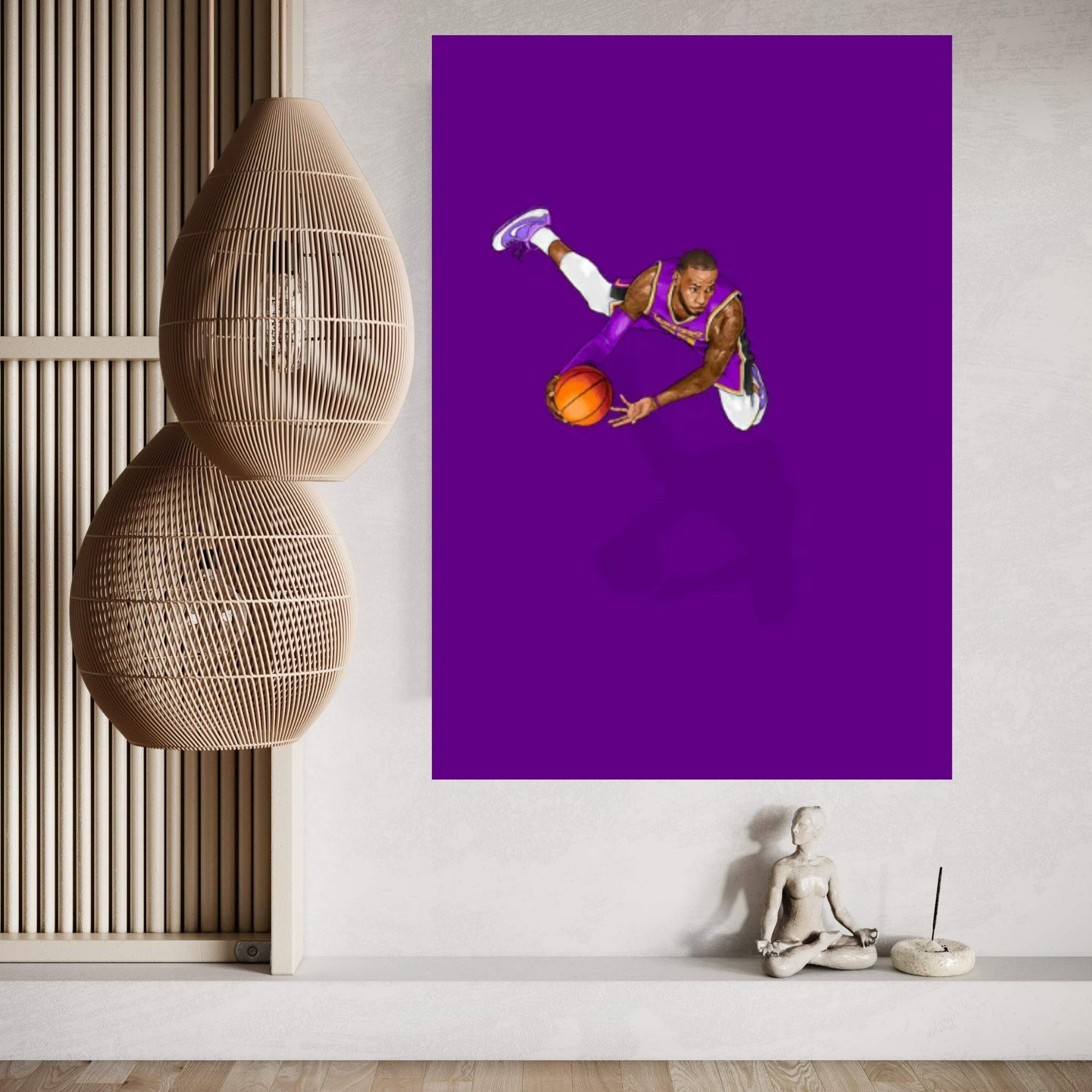 Frequent Fliers Lebron Canvas Wall Art - Y Canvas