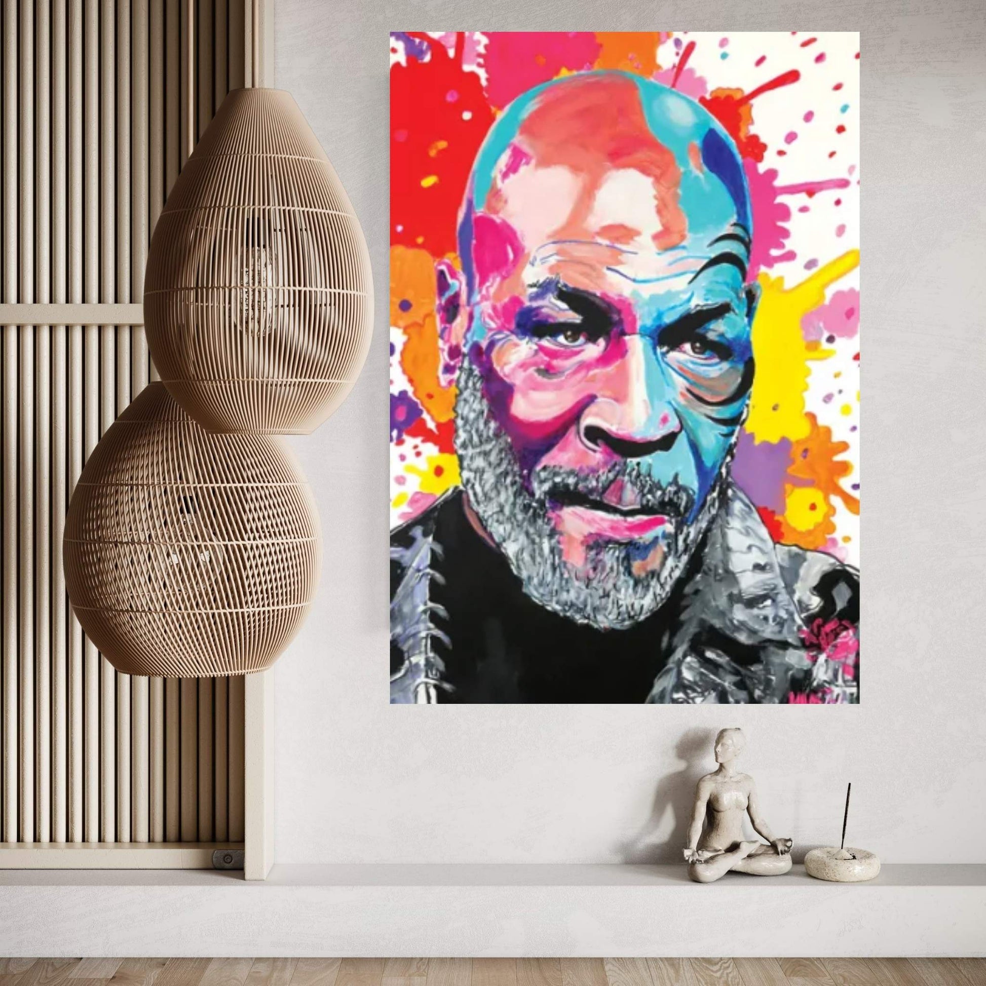 Mike Tyson Pop Art Canvas Wall Art - Y Canvas