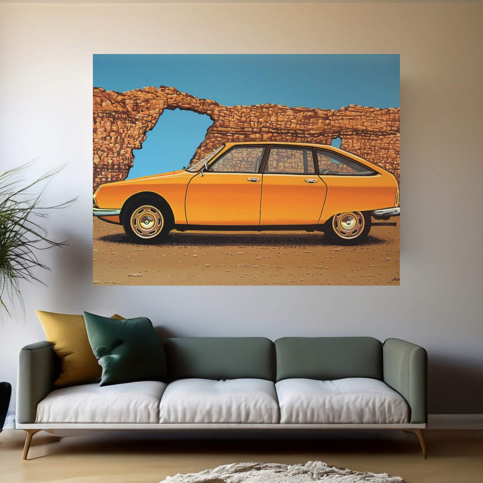 Citroen GS 1970 Canvas Wall Art - Y Canvas