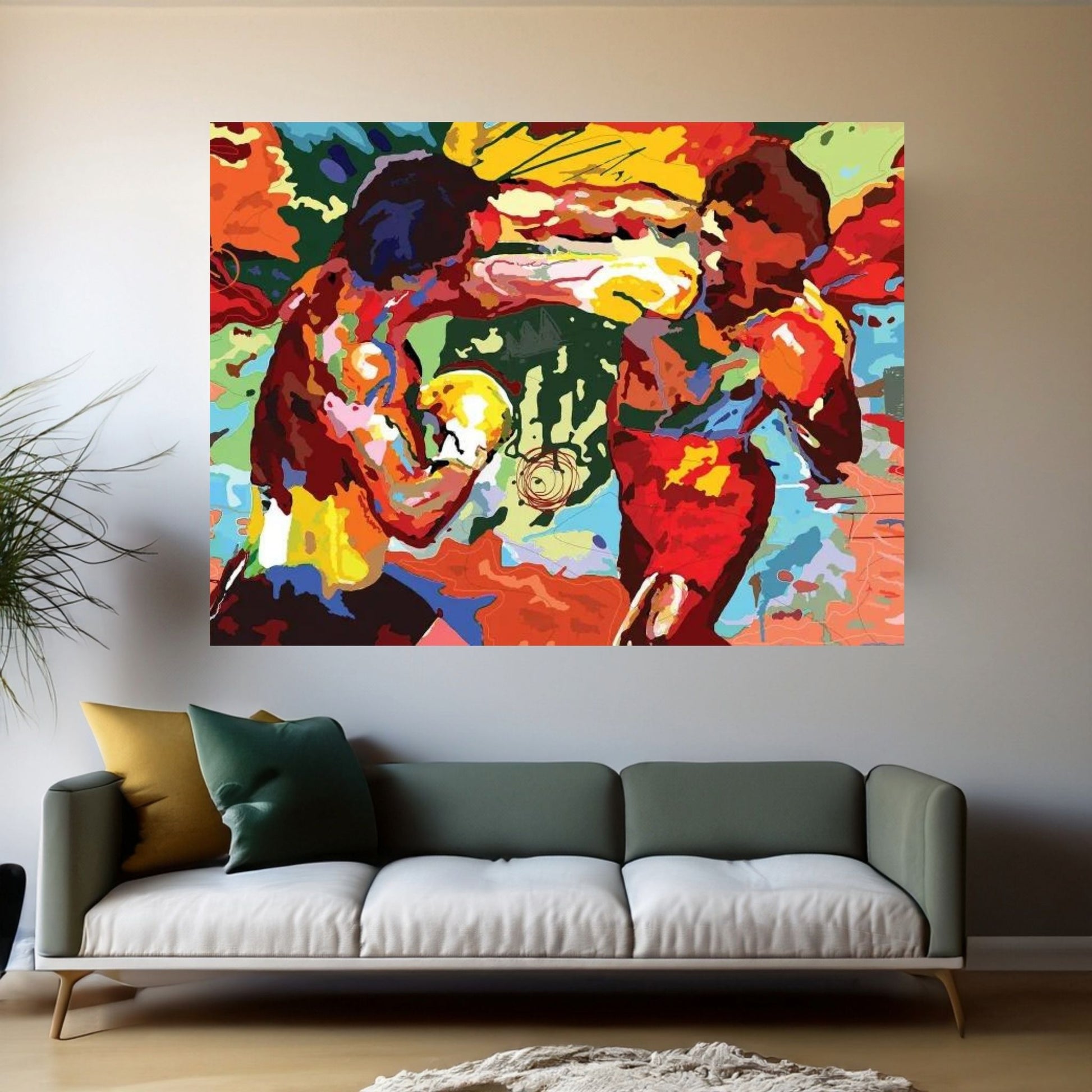 DING DING Canvas Wall Art - Y Canvas