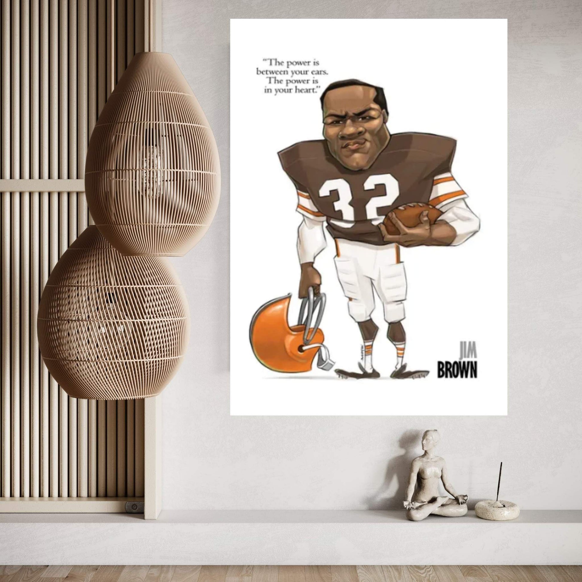Jim Brown Canvas Wall Art - Y Canvas