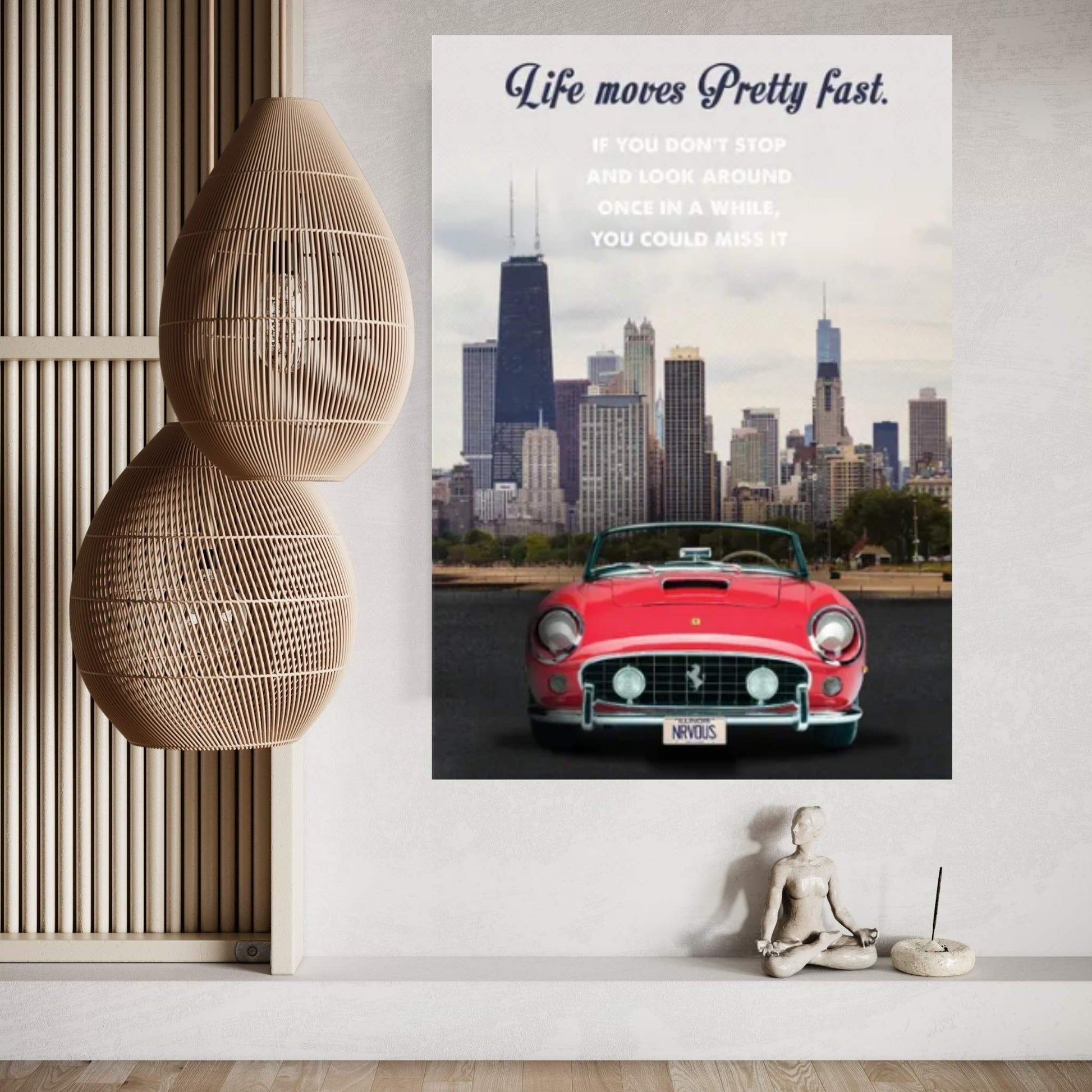Ferris Bueller's Day Off Travel Movie Art Canvas Wall Art - Y Canvas