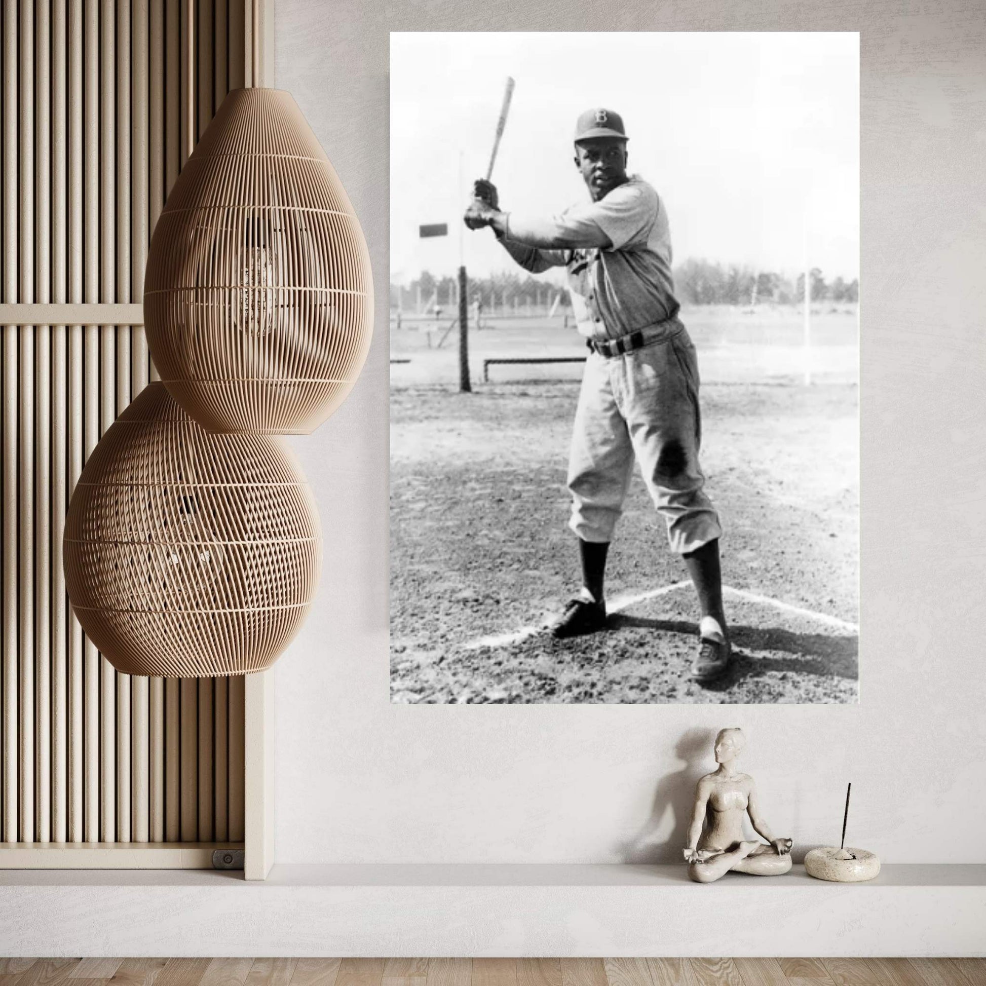 Jackie Robinson (1919-1972) Canvas Wall Art - Y Canvas