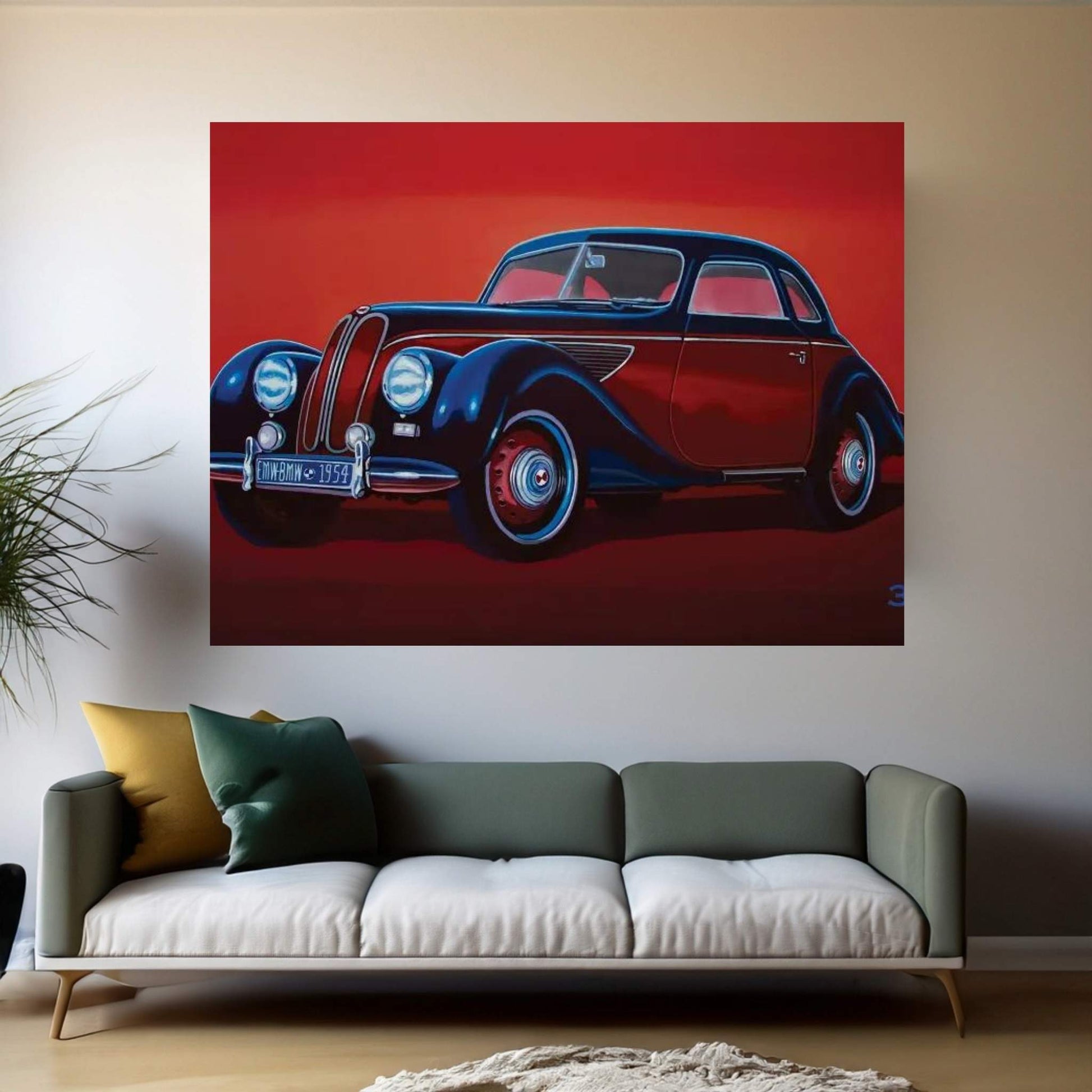 EMW BMW 1951 Canvas Wall Art - Y Canvas