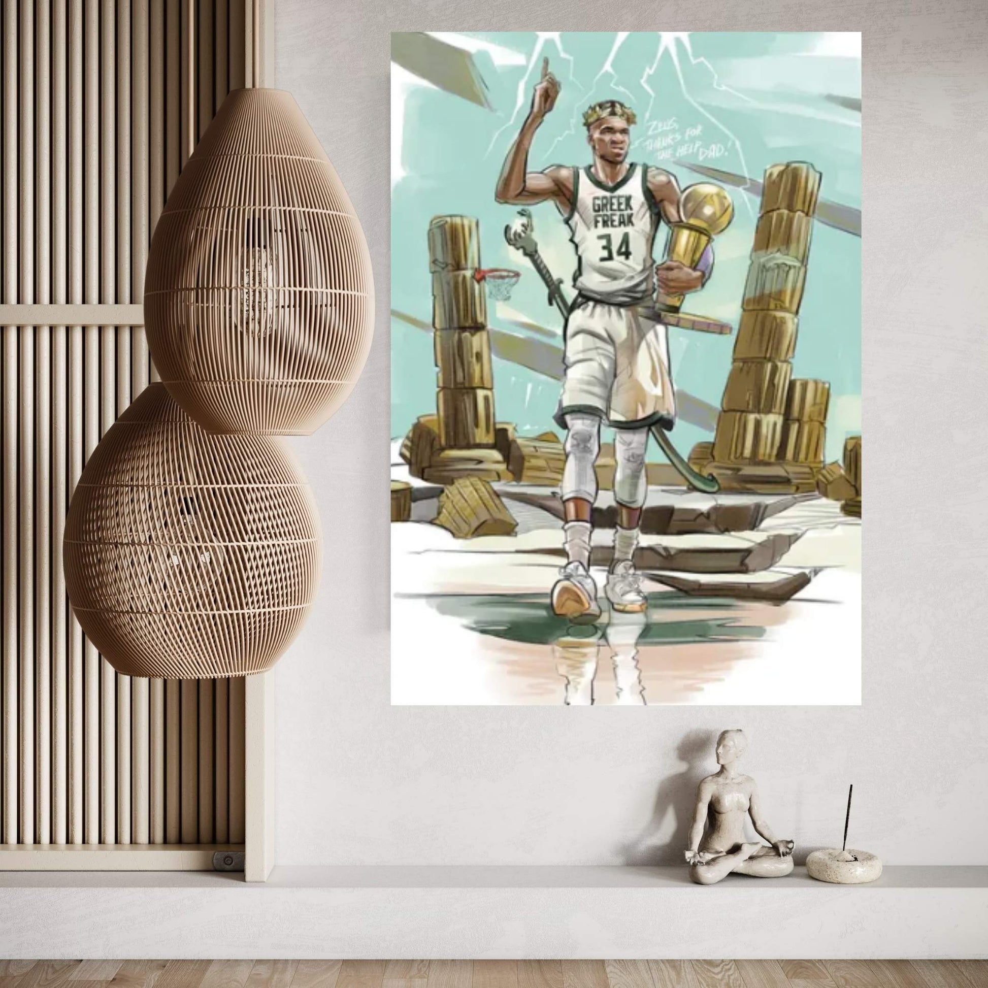 The One Who Comes With A Sword Would Perish From The Same Sword Canvas Wall Art - Y Canvas