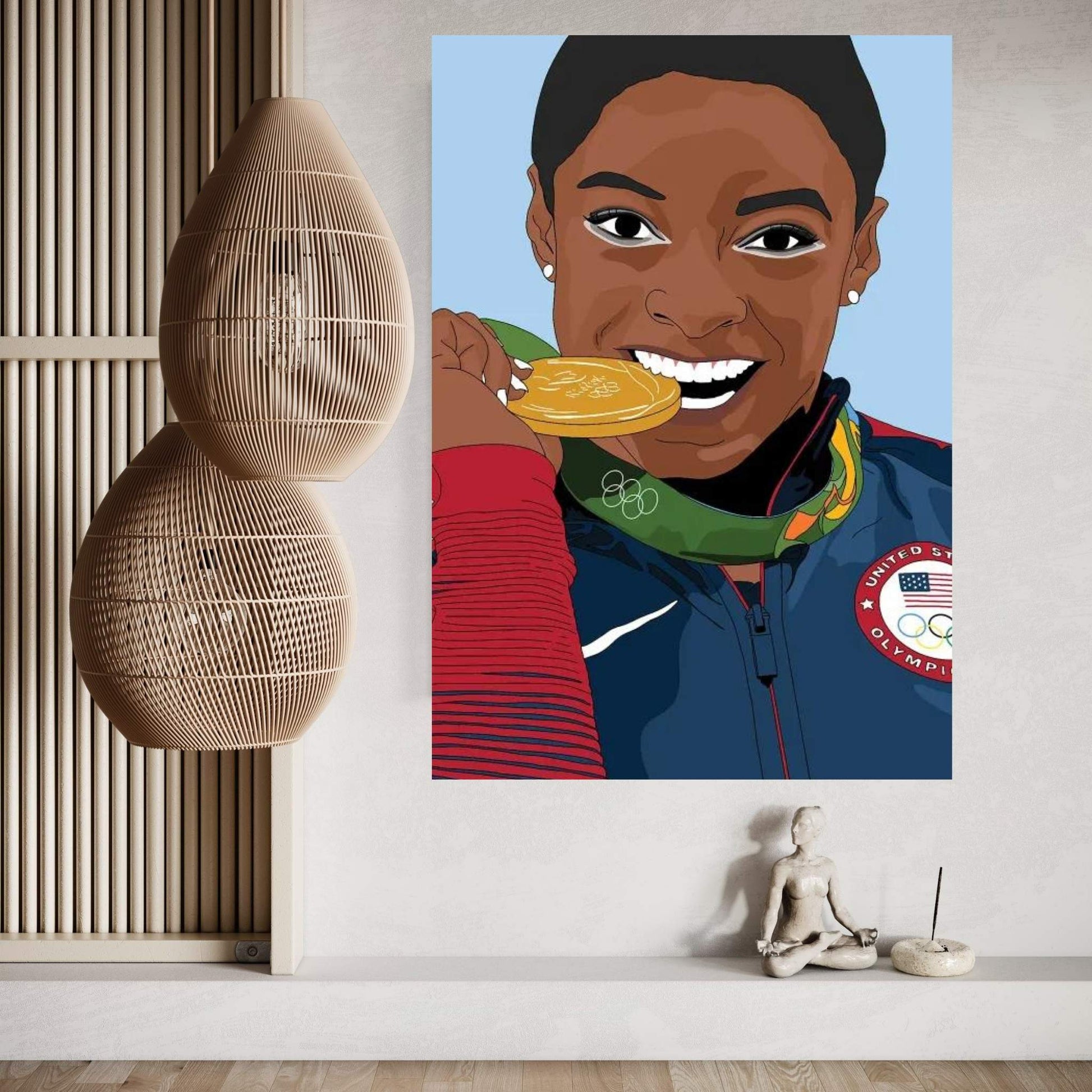 Simone Biles Canvas Wall Art - Y Canvas