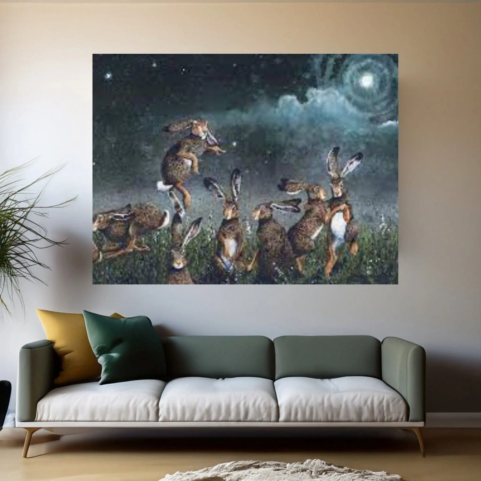Moondance Canvas Wall Art - Y Canvas