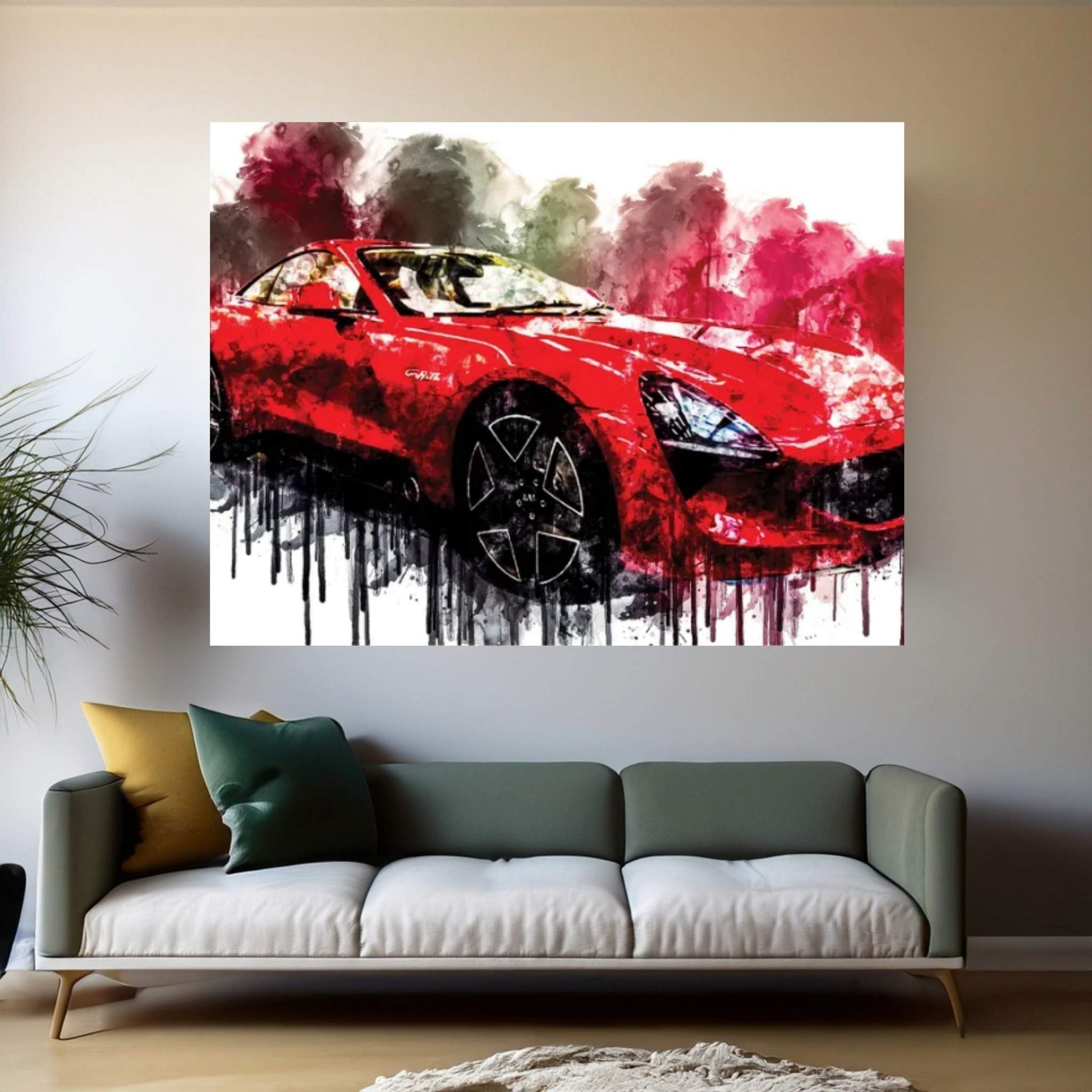 Car 2018 TVR Griffith Canvas Wall Art - Y Canvas