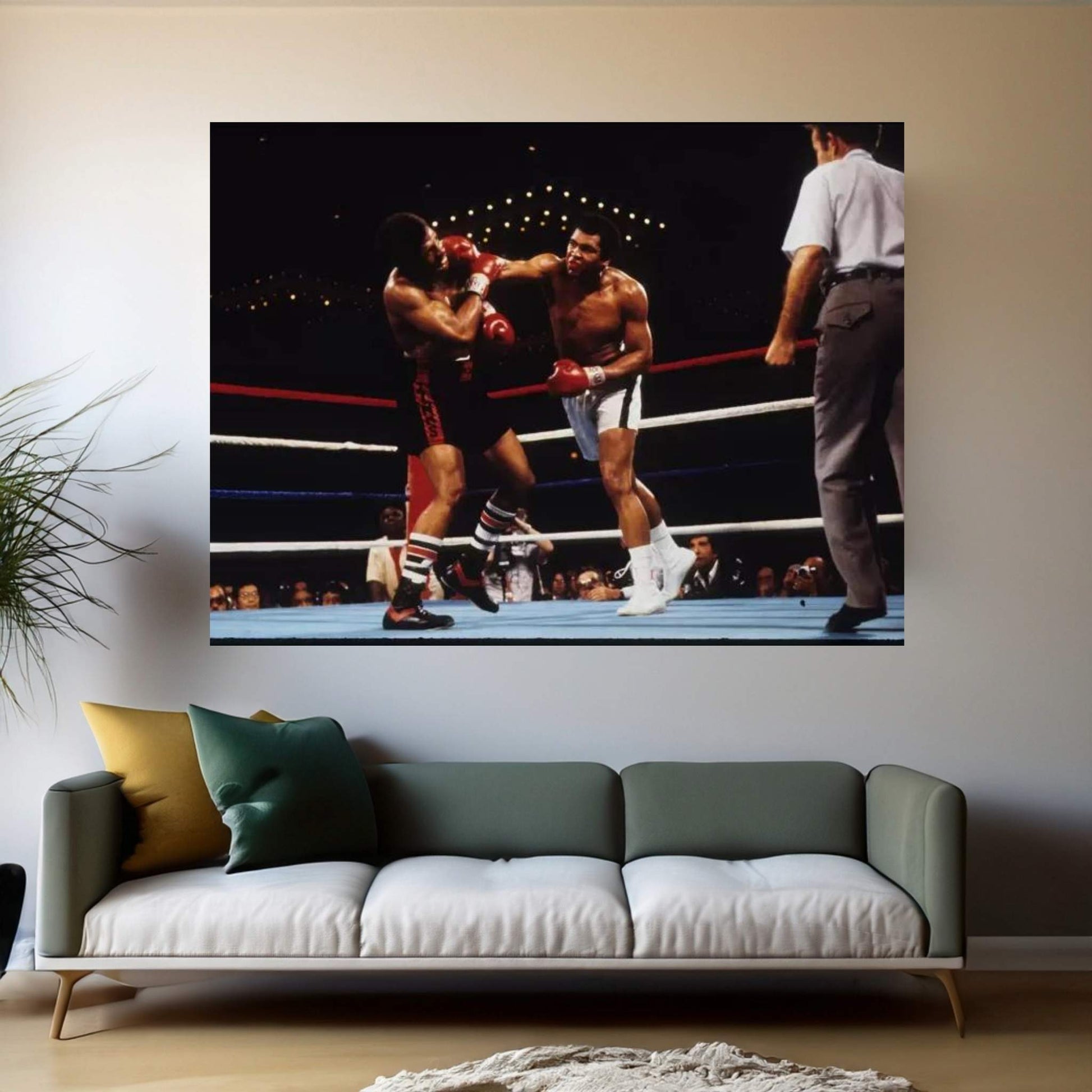 Overhand Right Connects, February 15th, 1978 Canvas Wall Art - Y Canvas