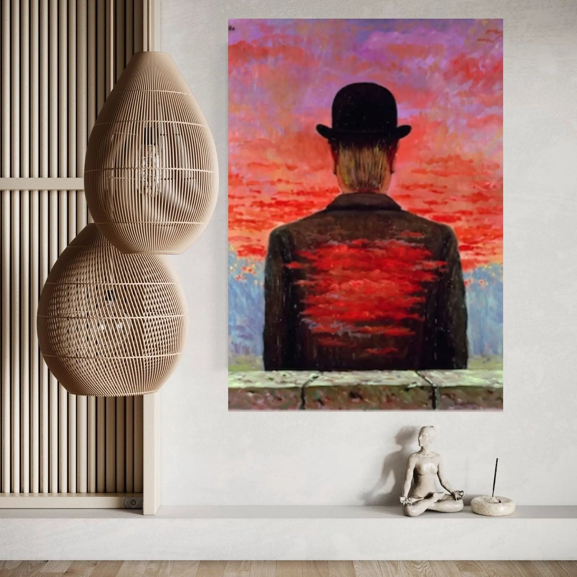 Rene Magritte Surrealistic Art Print Modern Canvas Wall Art - Y Canvas
