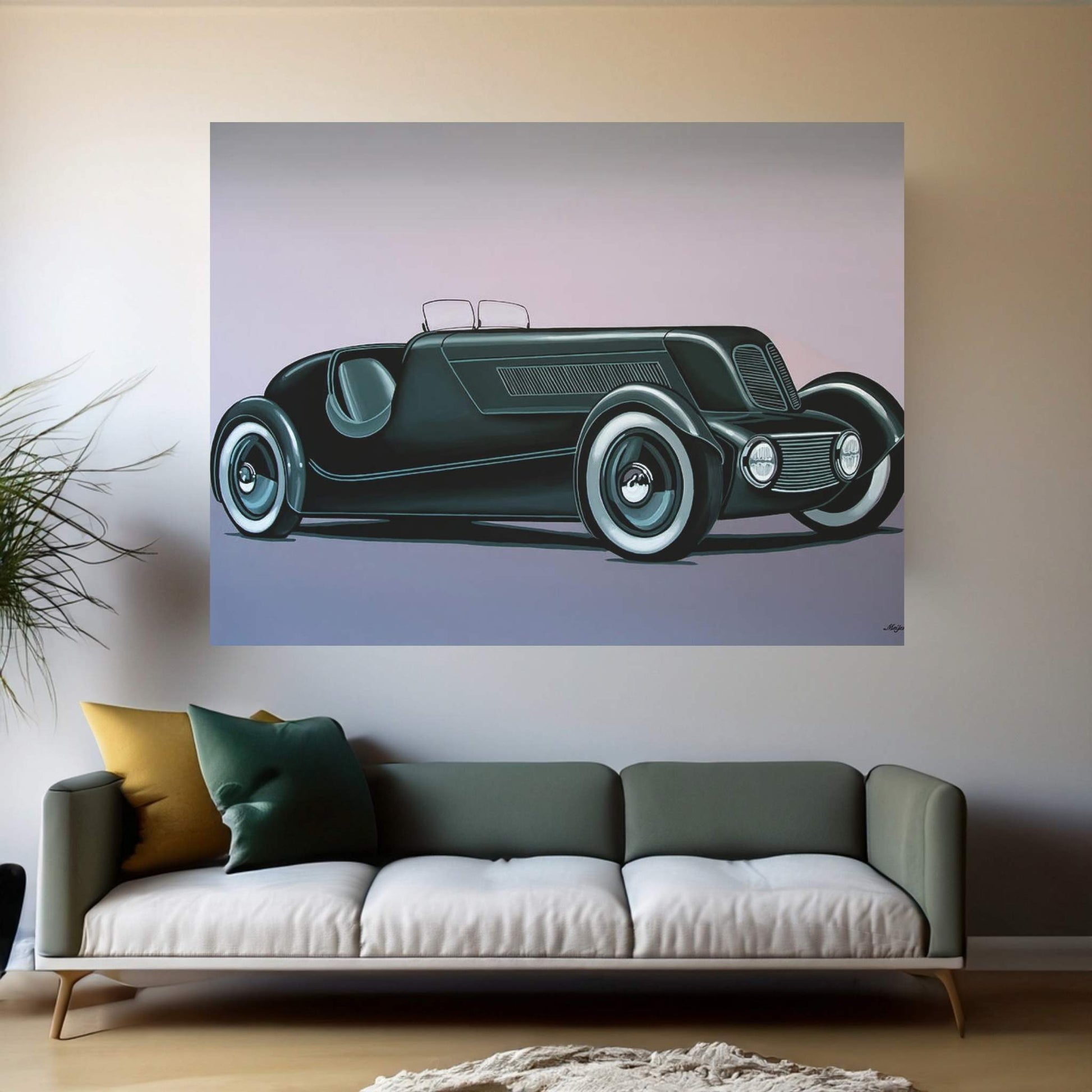 Edsel Ford Model 40 Special Speedster 1934 Canvas Wall Art - Y Canvas