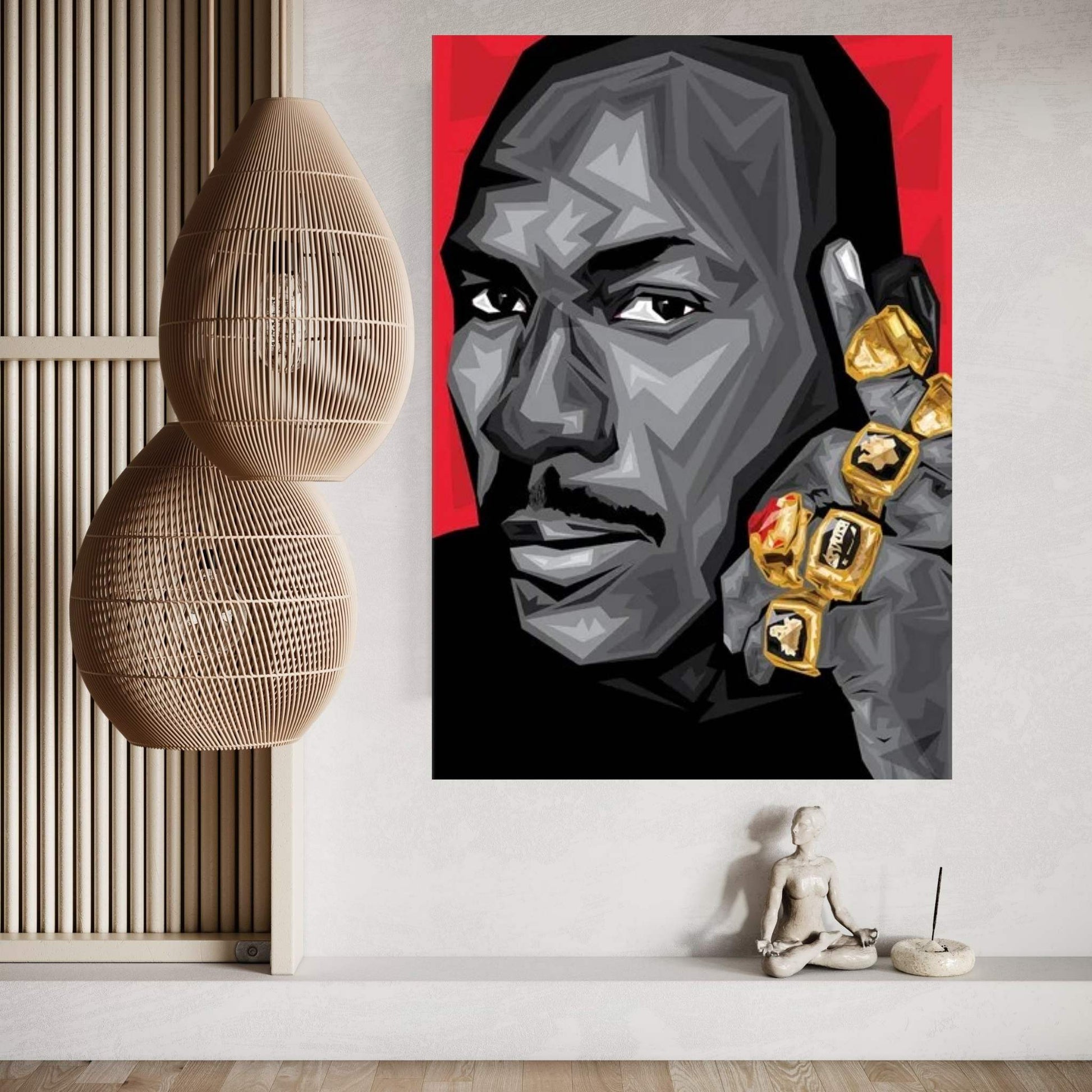 GOAT MJ Canvas Wall Art - Y Canvas