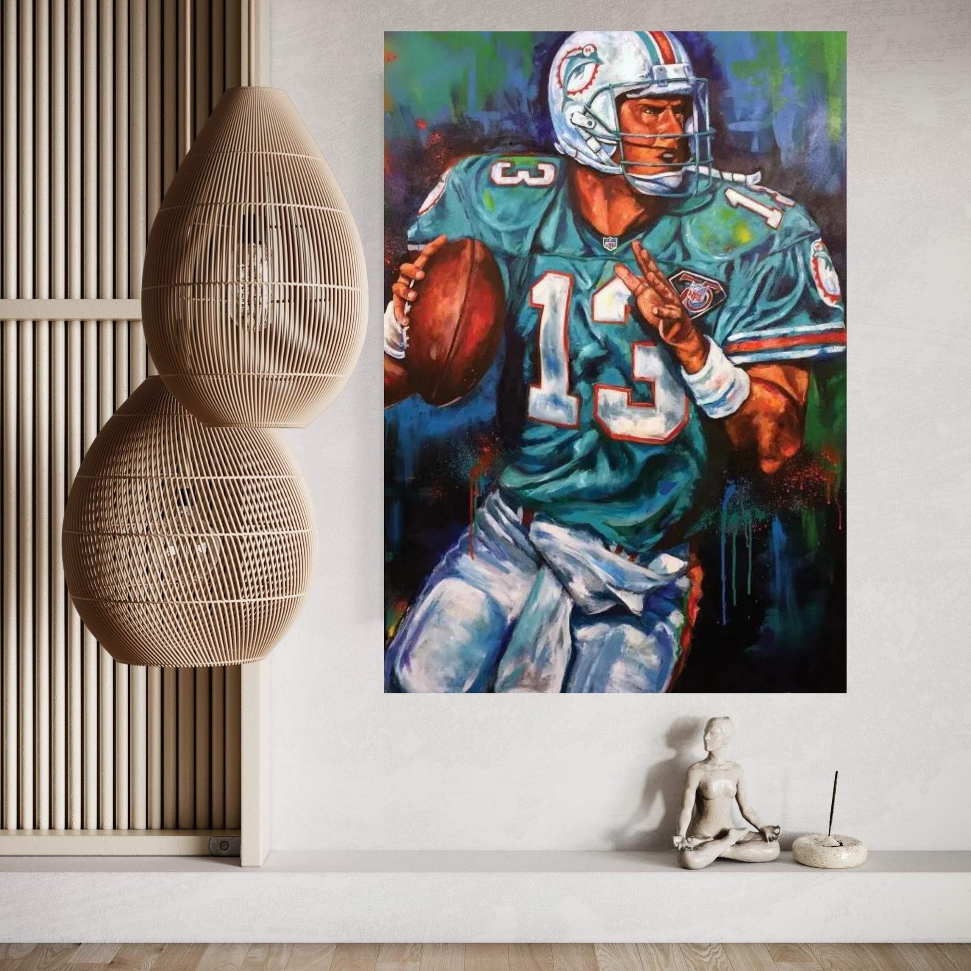Dan Marino Canvas Wall Art - Y Canvas