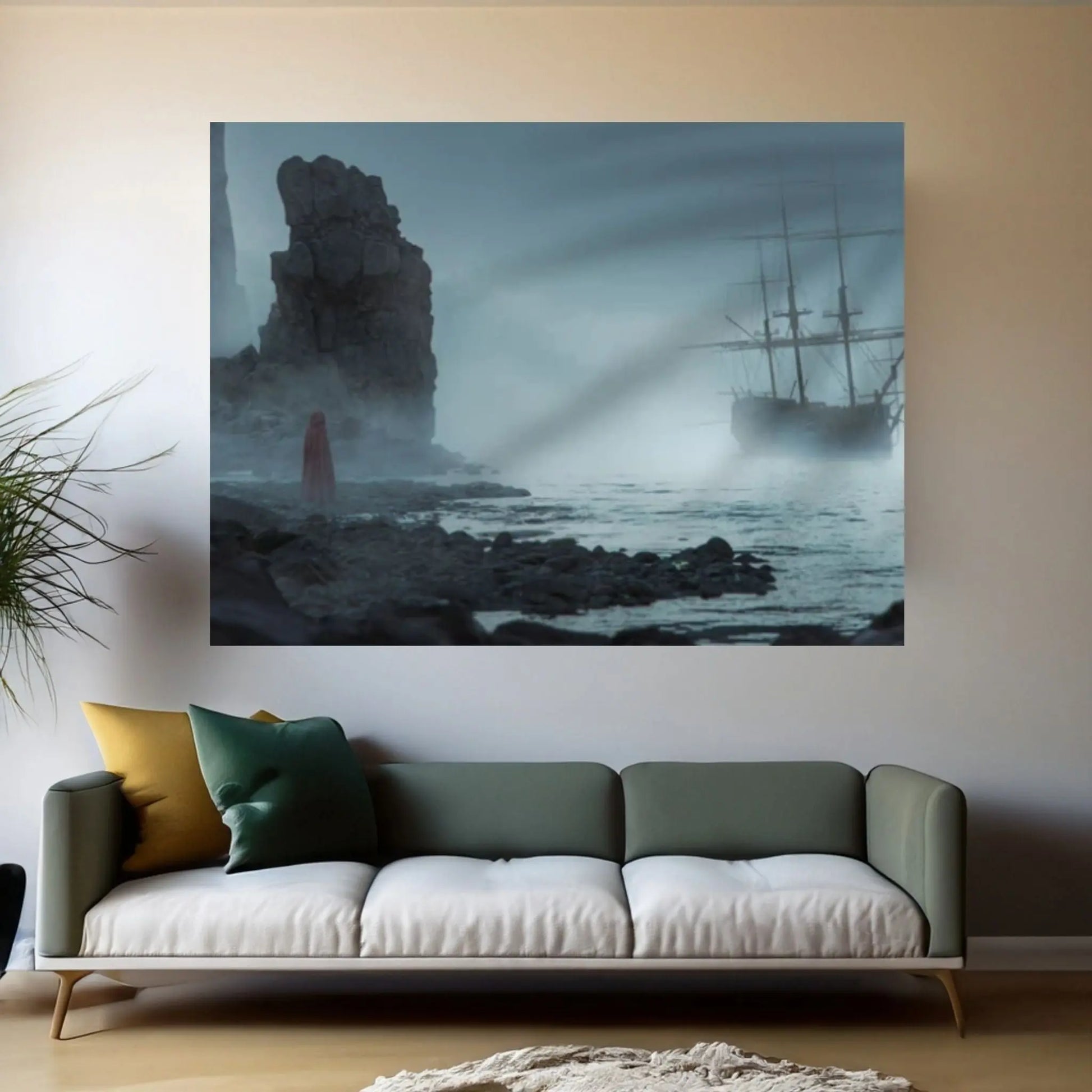 Sailing Boat Canvas, Large Canvas Sea, Canvas Wall Art, Wall Decor,Sea Landscape Decor - Y Canvas