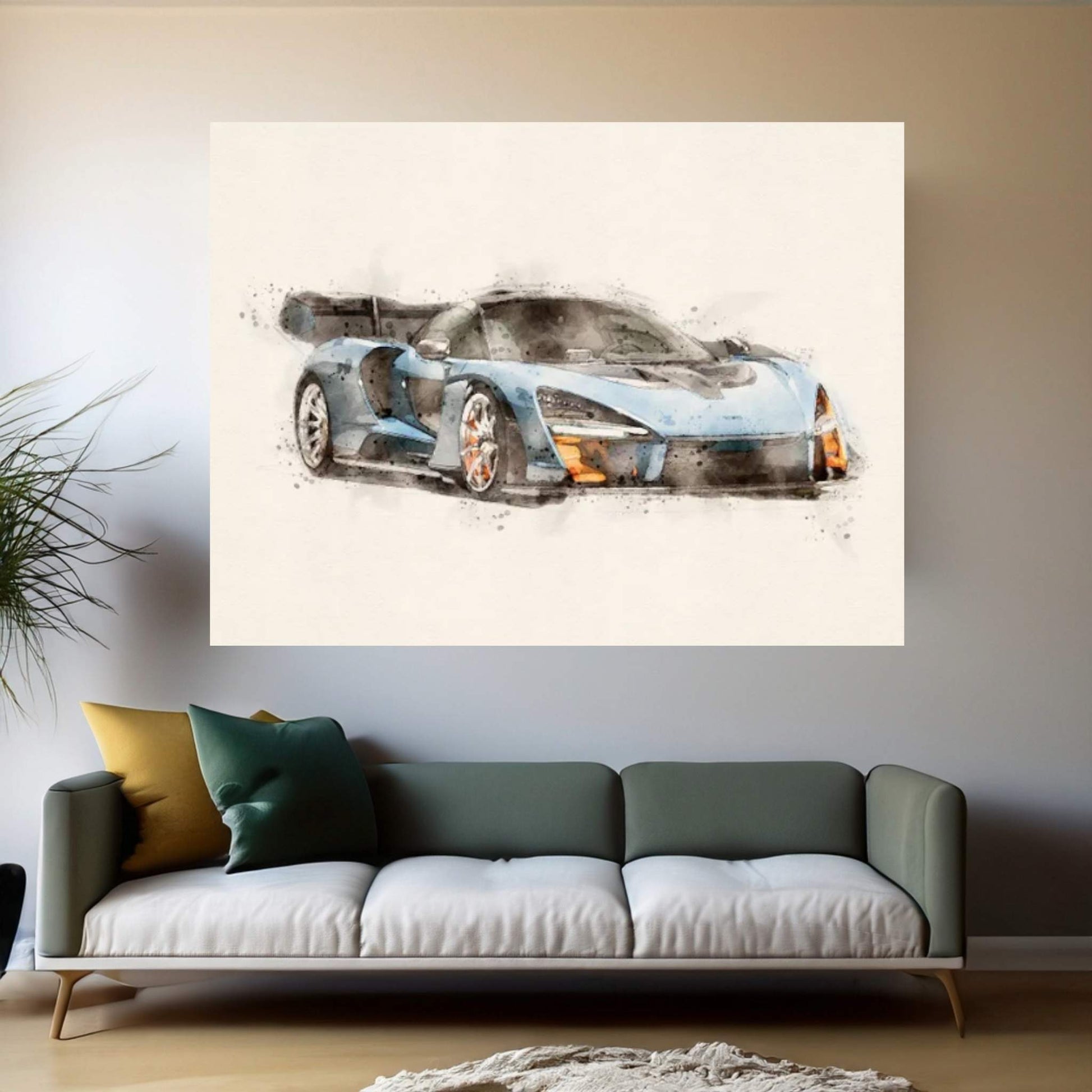 McLaren Senna Canvas Wall Art - Y Canvas