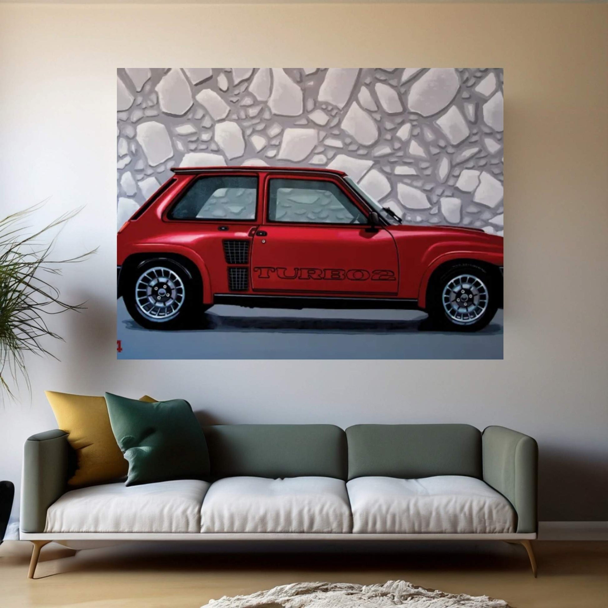 Renault 5 Turbo 1980 Canvas Wall Art - Y Canvas