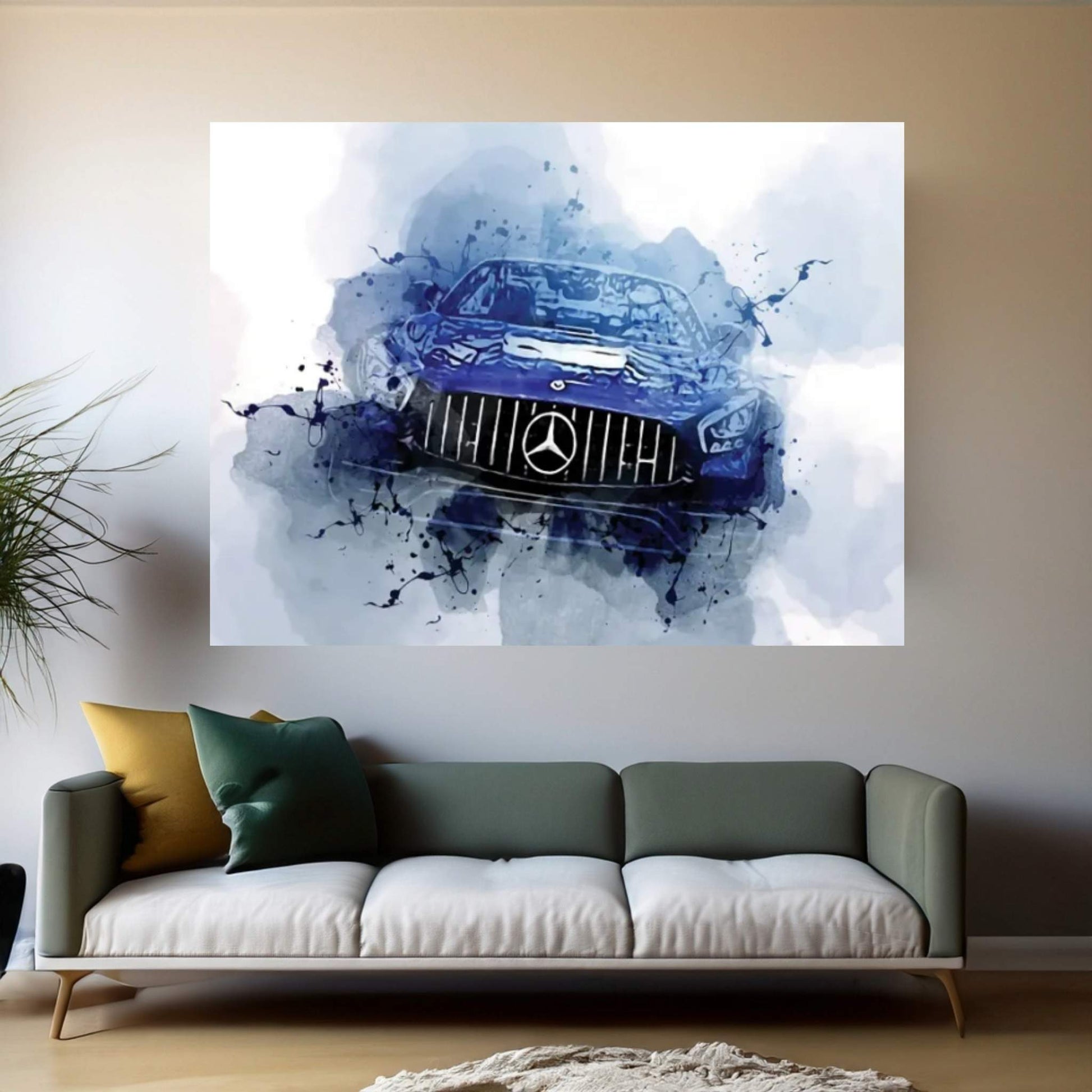 Mercedes-AMG GT 2021 C190 Canvas Wall Art - Y Canvas