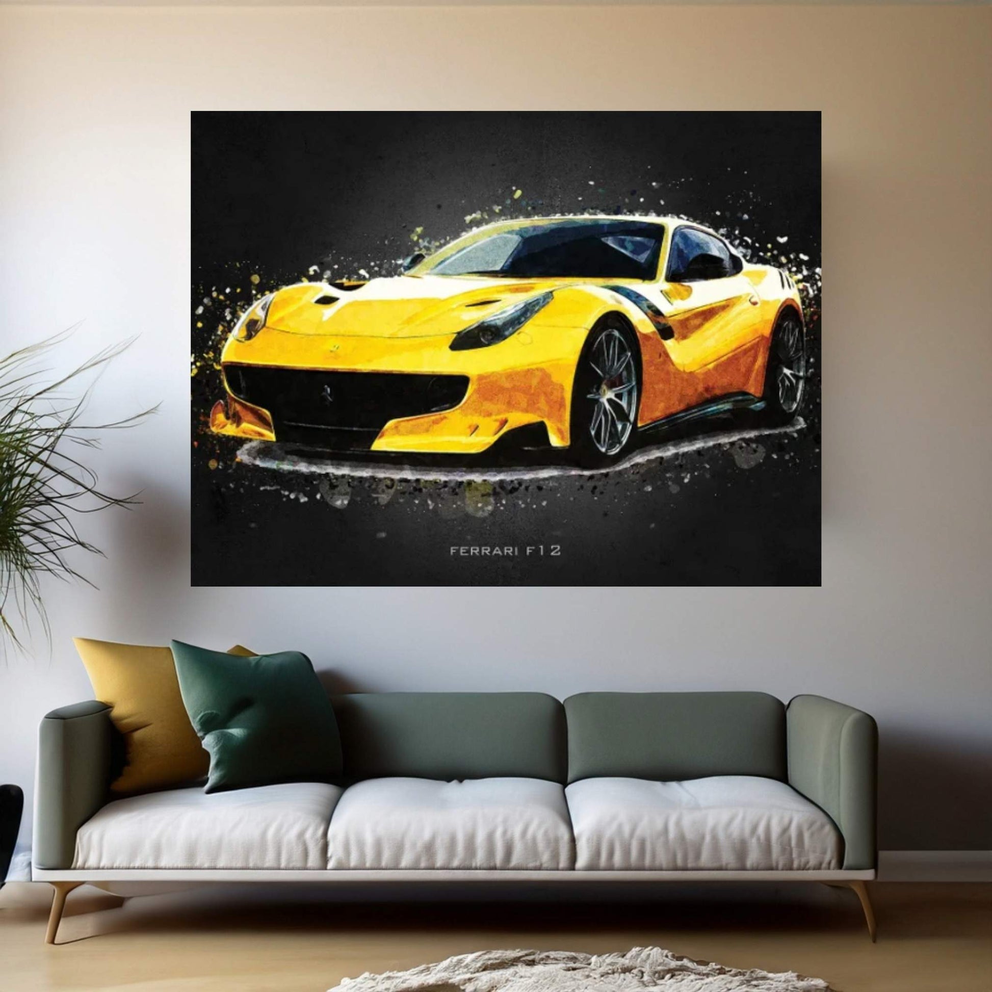 Ferrari F12 Canvas Wall Art - Y Canvas