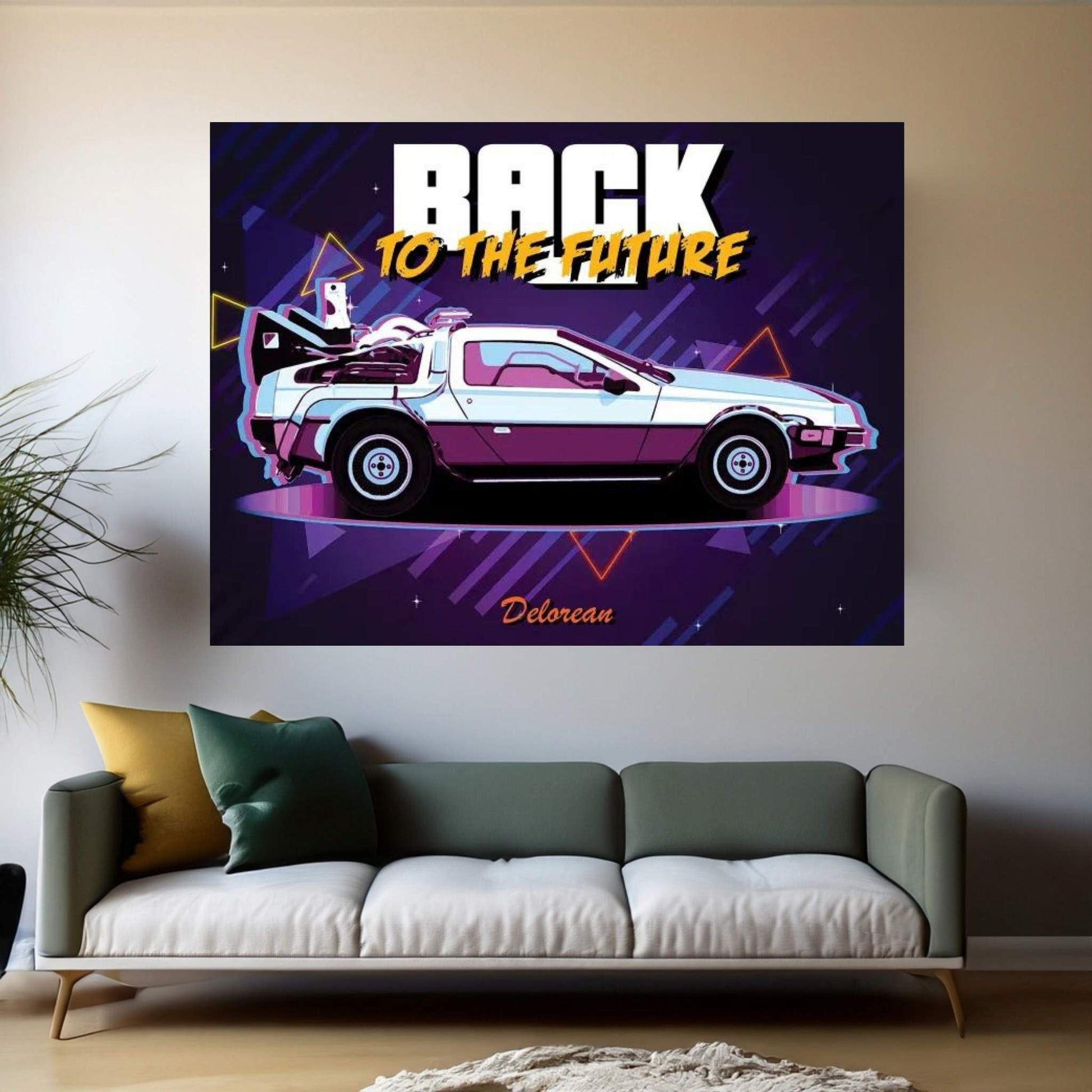 Dom Car Retro Canvas Wall Art - Y Canvas