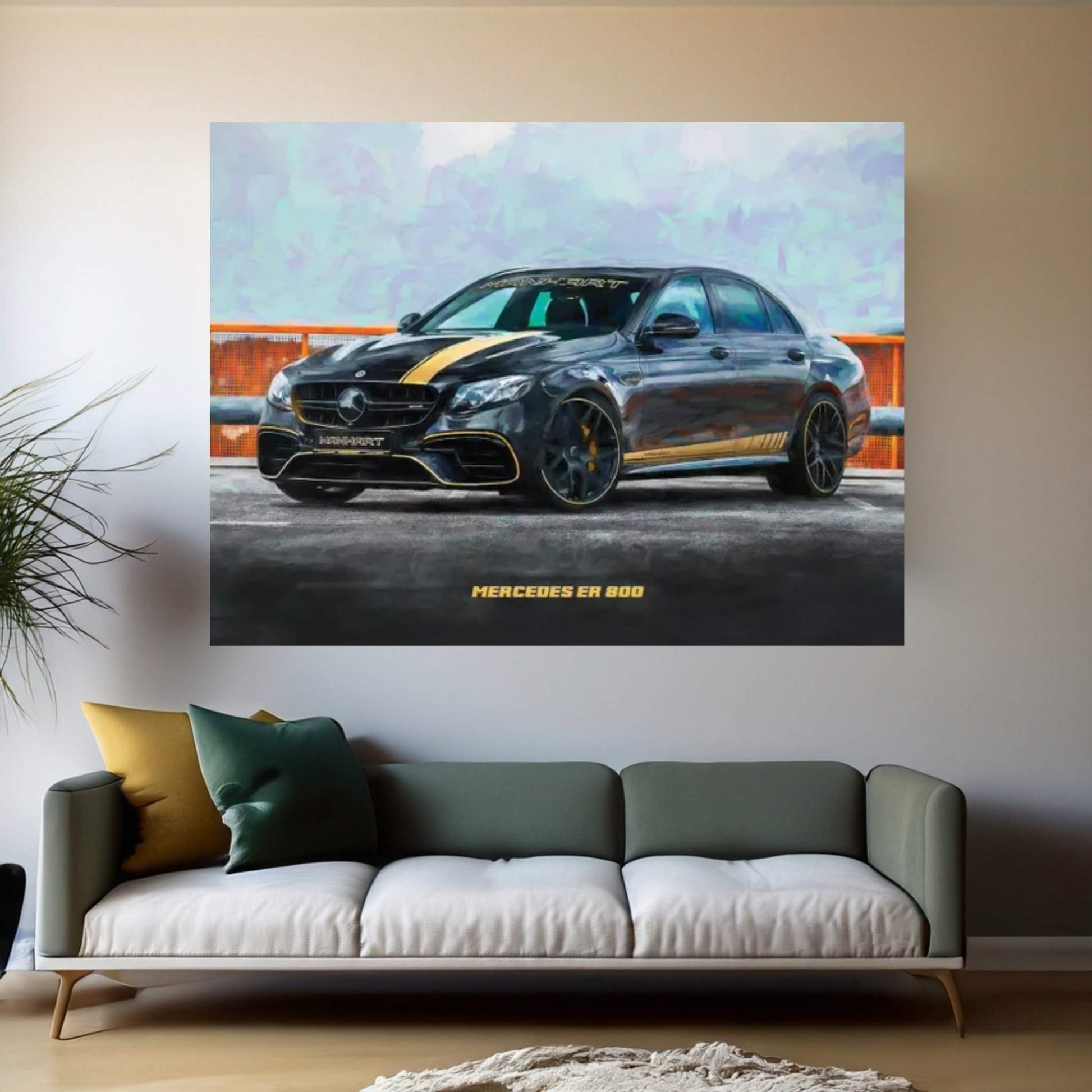 Mercedes ER 800 Canvas Wall Art - Y Canvas