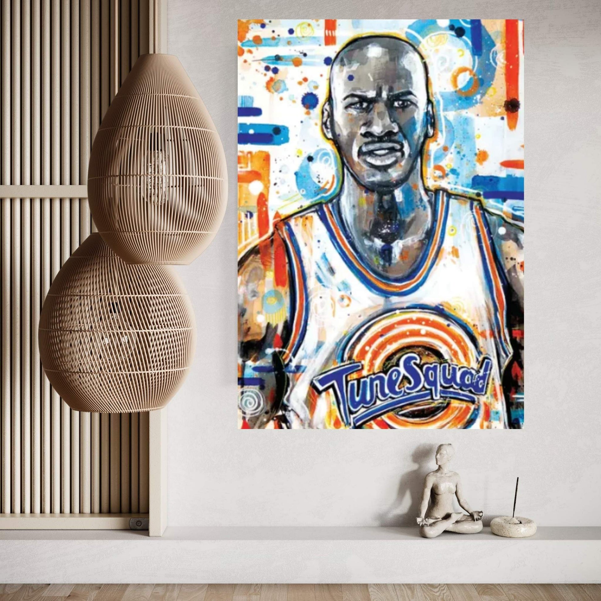 MJ Space Jam Canvas Wall Art - Y Canvas