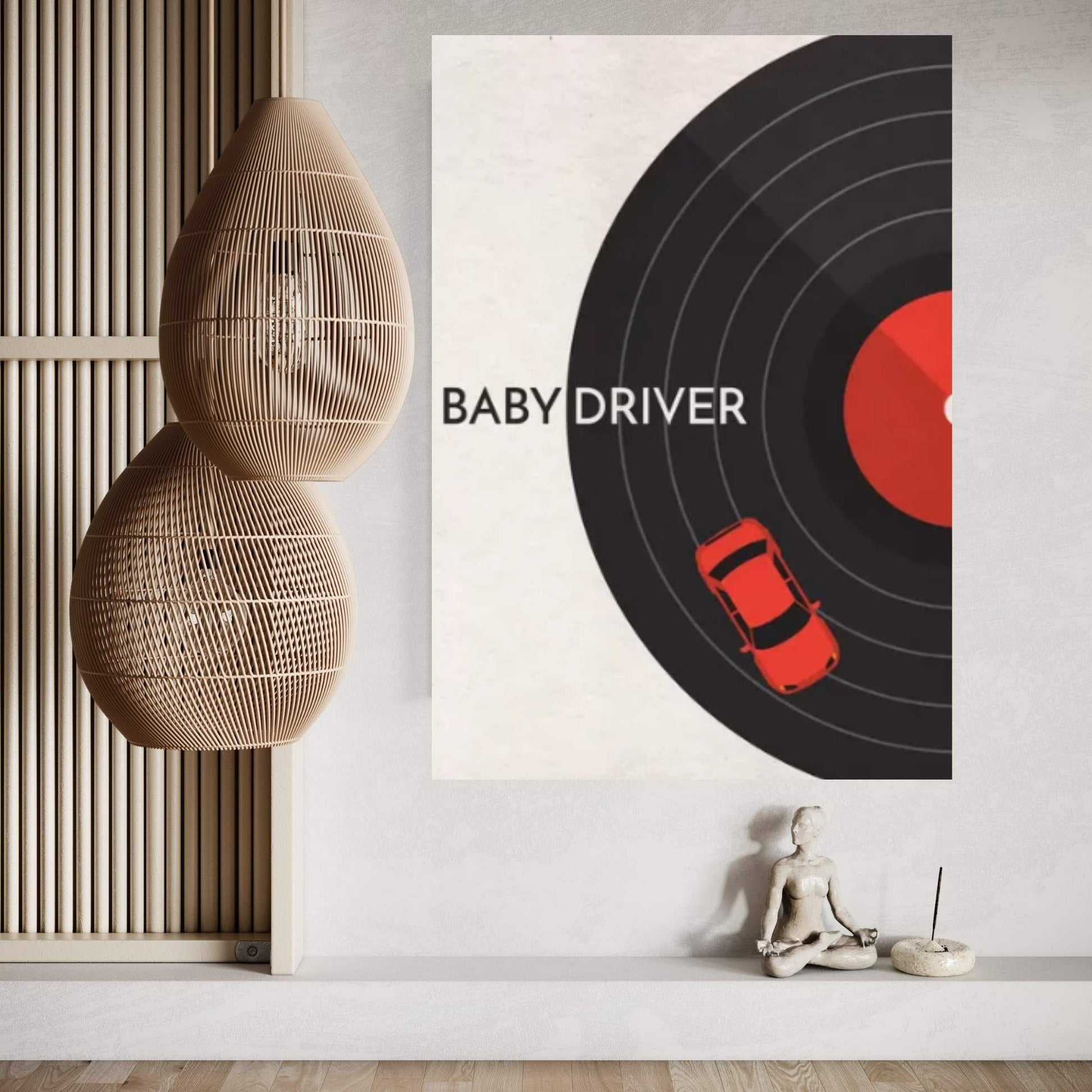 Baby Driver Minimalist Poster Canvas Wall Art - Y Canvas