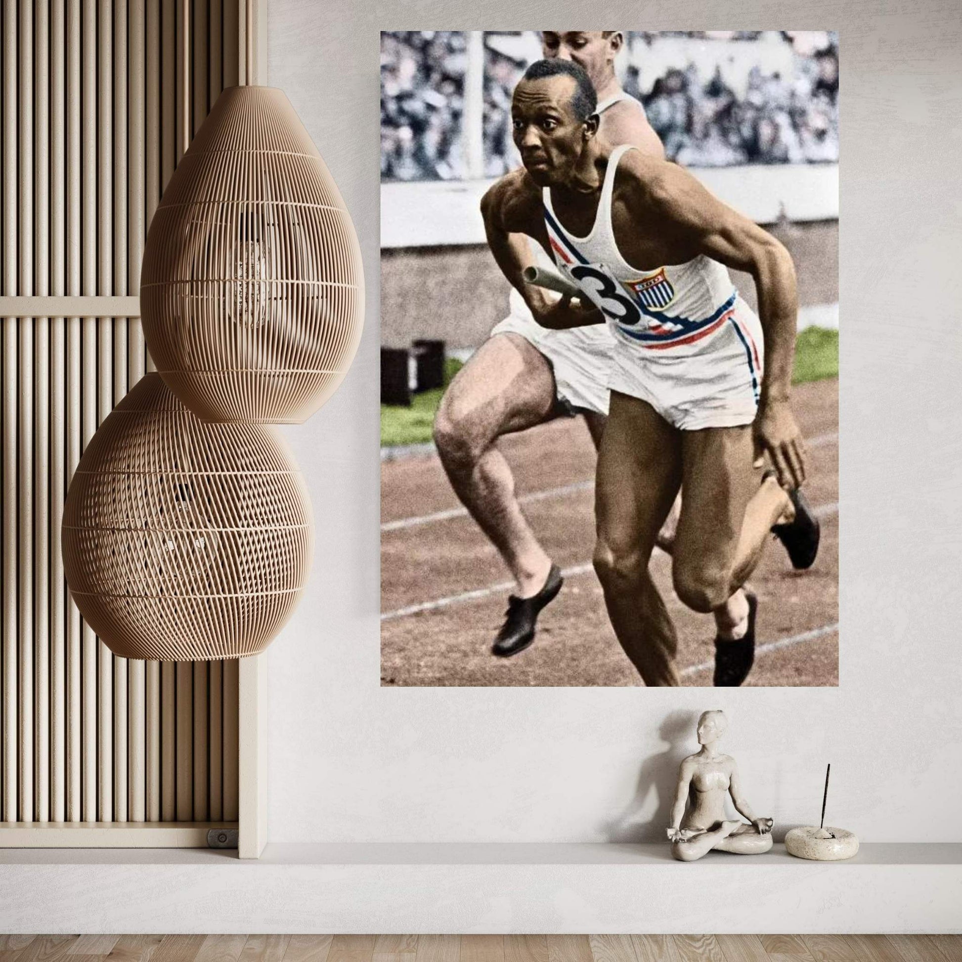 Jesse Owens (1913-1980) Canvas Wall Art - Y Canvas