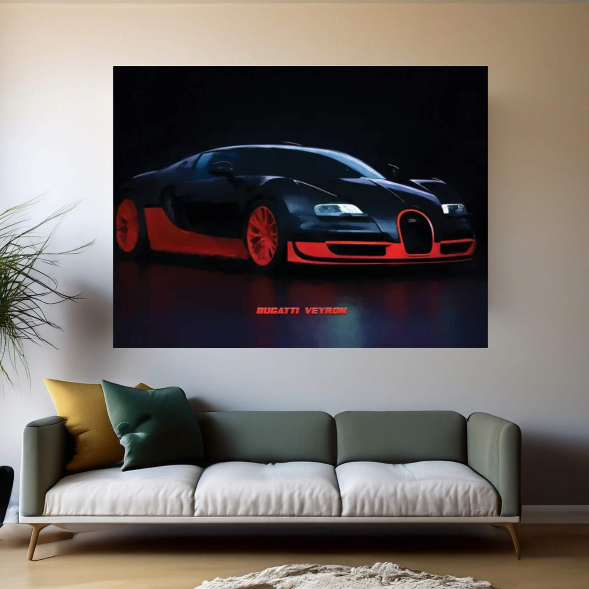 Bugatti Veyron Canvas Wall Art - Y Canvas