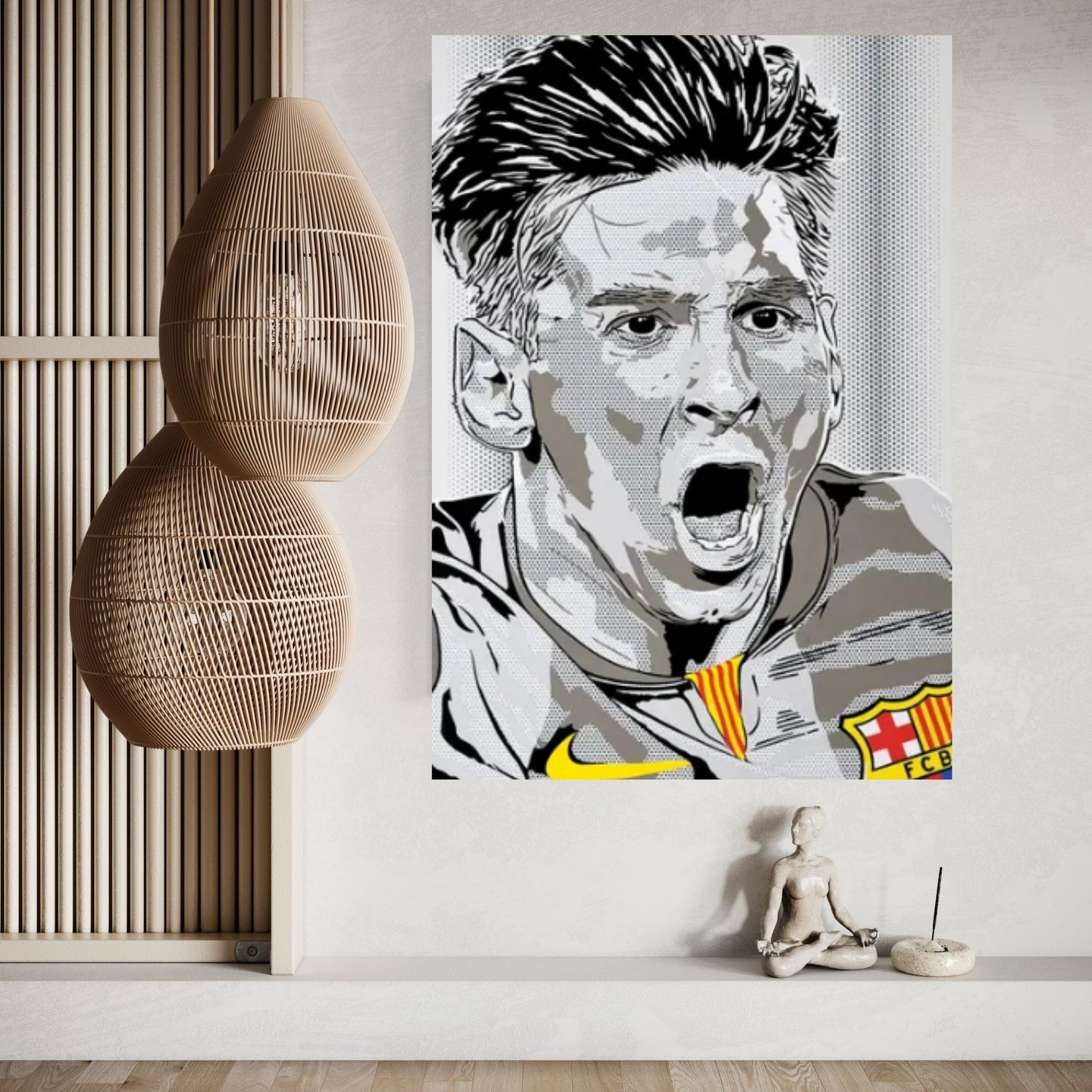 Messi Canvas Wall Art - Y Canvas
