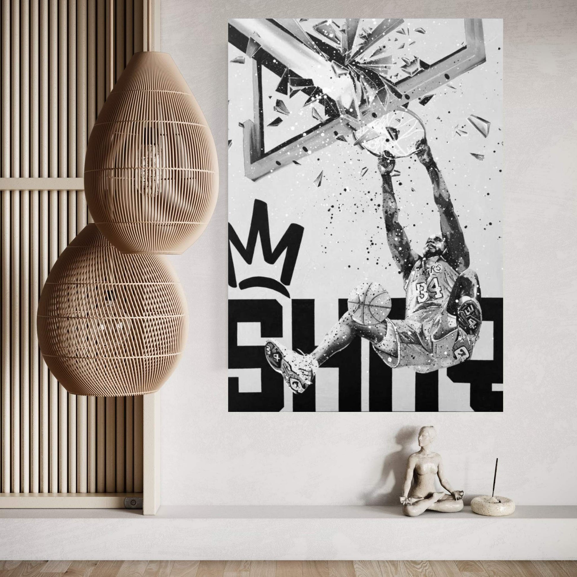 Shaq Canvas Wall Art - Y Canvas