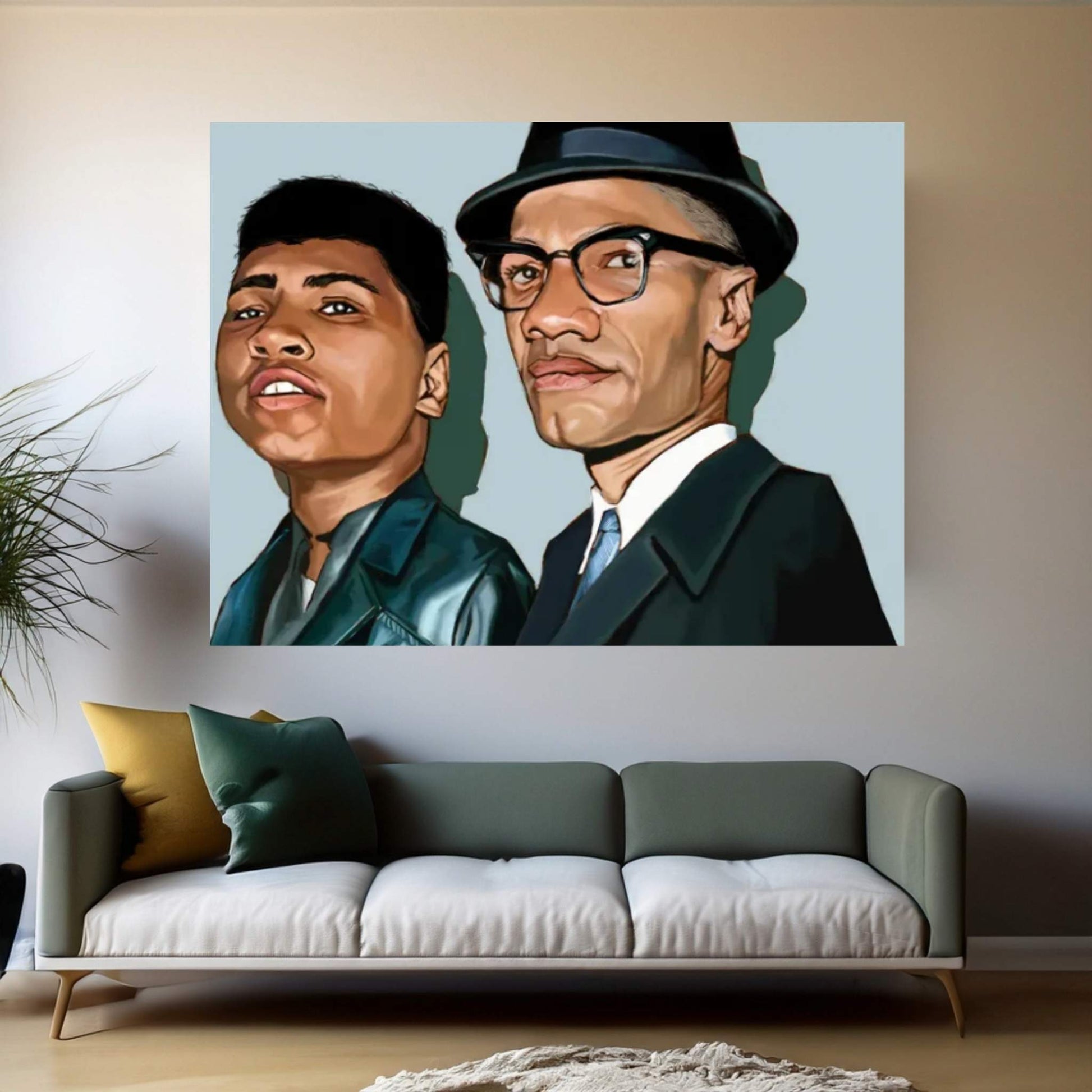 Ali And X Canvas Wall Art - Y Canvas