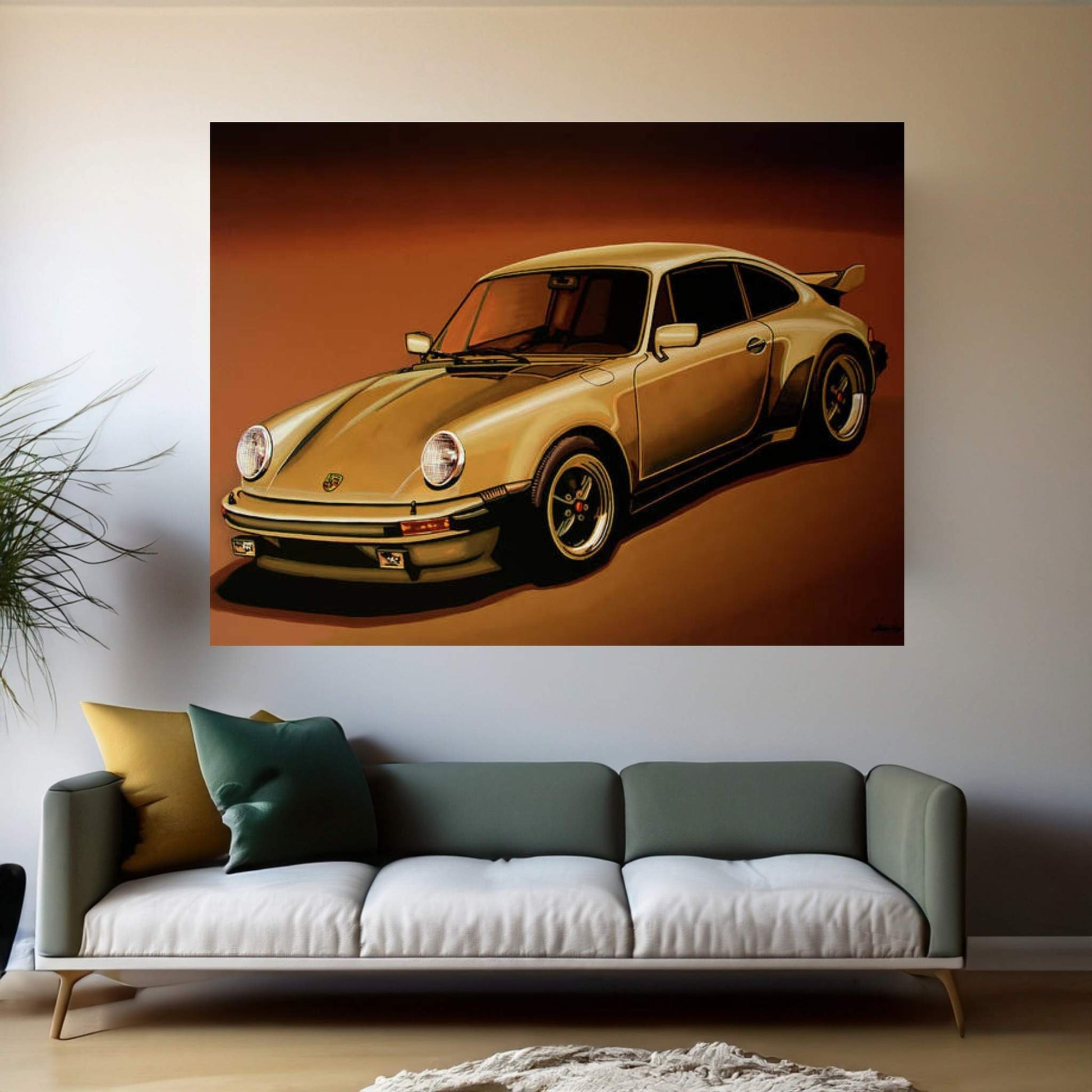 Porsche 911 Turbo 1976 Canvas Wall Art - Y Canvas
