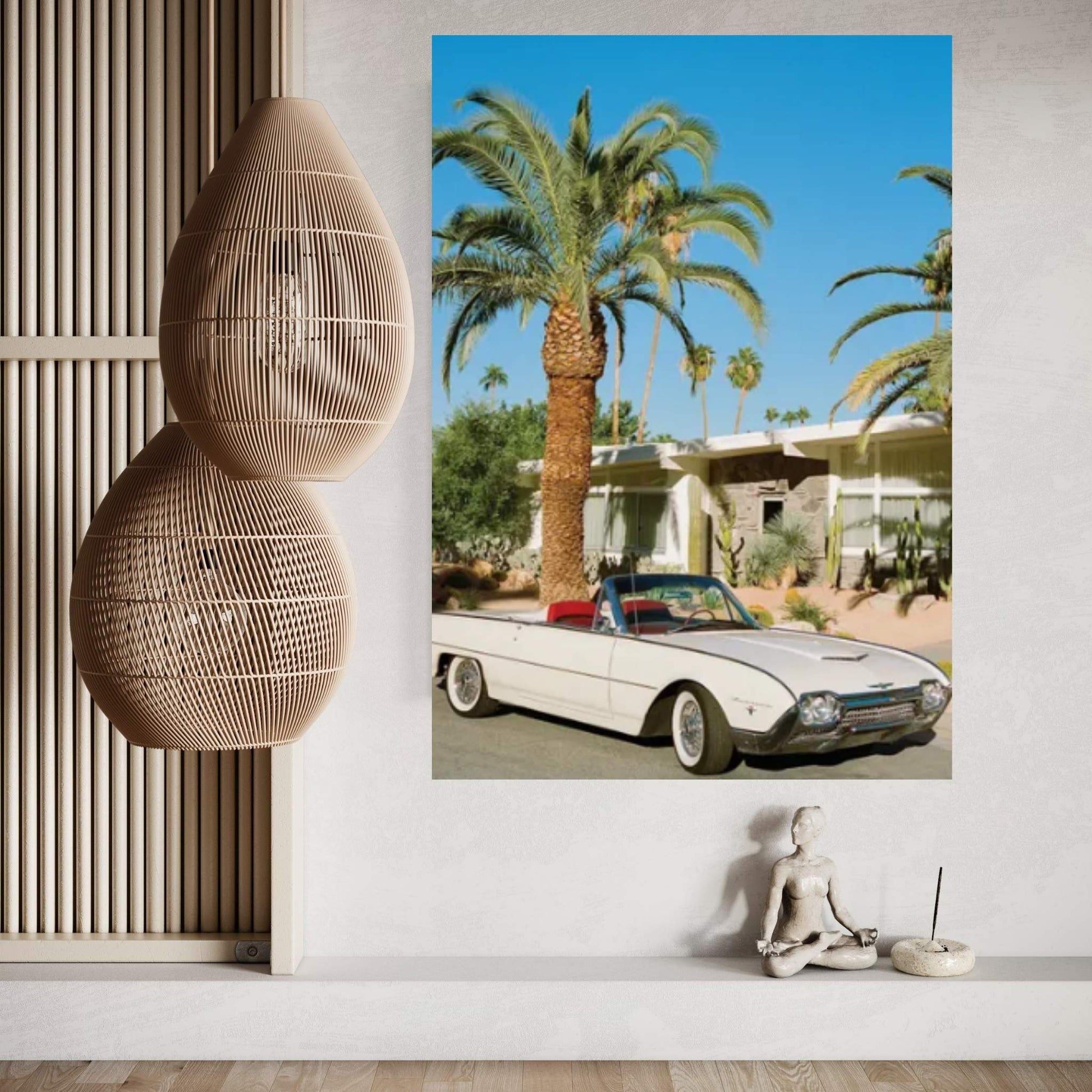 Palm Springs Thunderbird On Film Canvas Wall Art - Y Canvas