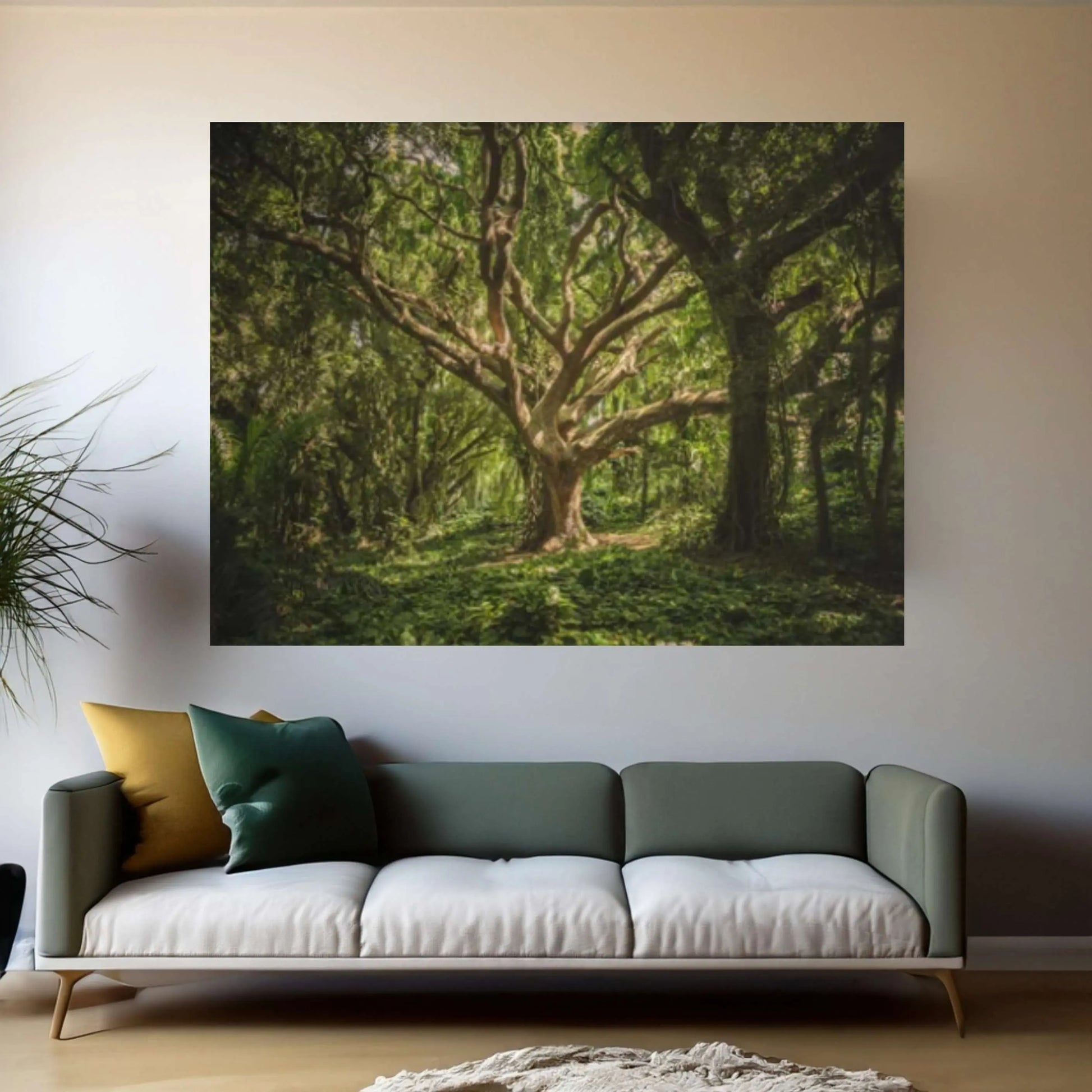 Forest Wall Art, Forest Canvas, Landscape Wall Art, Landscape Canvas, Forest Wall Decor - Y Canvas